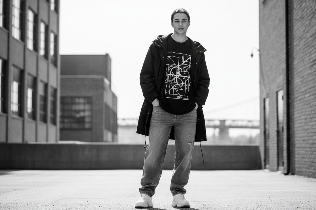 Streetwear pro outfit ideas styled around a bold graphic tee in 2026