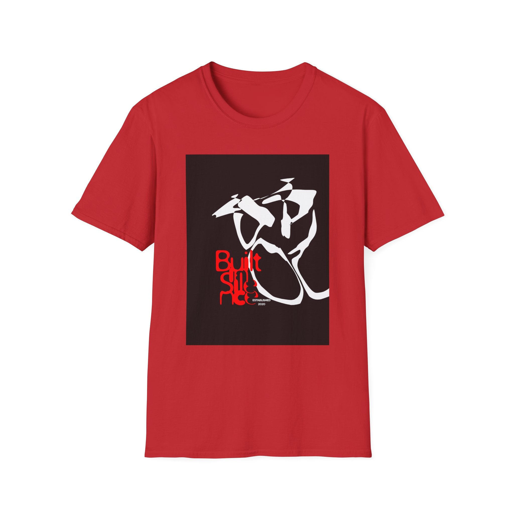 Abstract Skateboard 'Built To Ride' Streetwear Graphic T-Shirt | Uphorial
