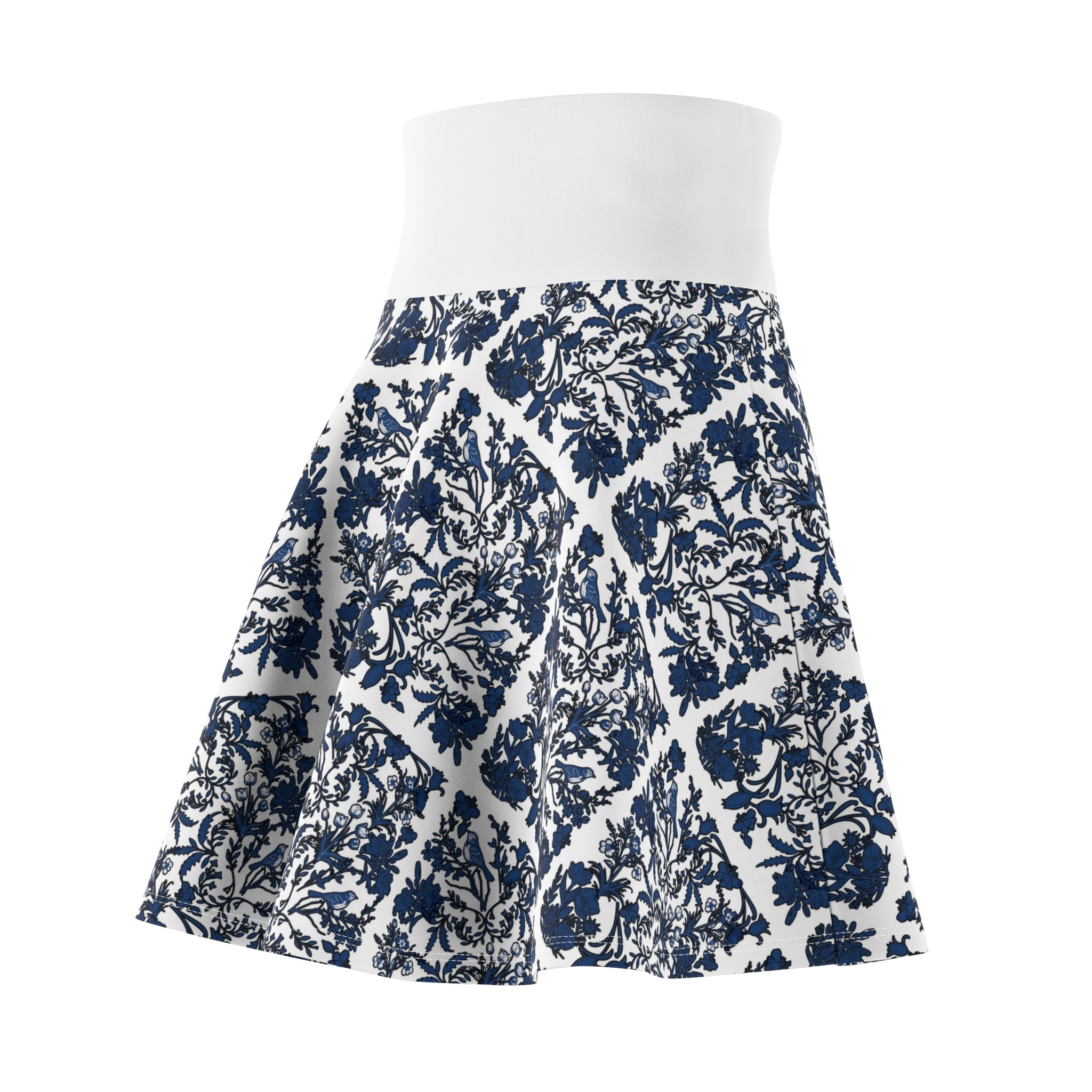 Chic Floral Skater Skirt Summer Wear