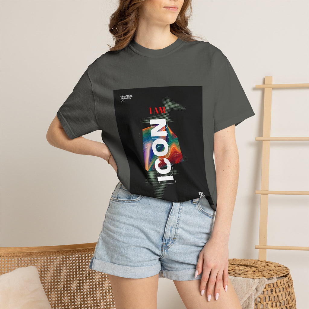 ICON 'I AM Icon' Modern Streetwear Graphic T-Shirt | Uphorial