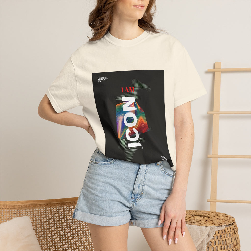 ICON 'I AM Icon' Modern Streetwear Graphic T-Shirt | Uphorial