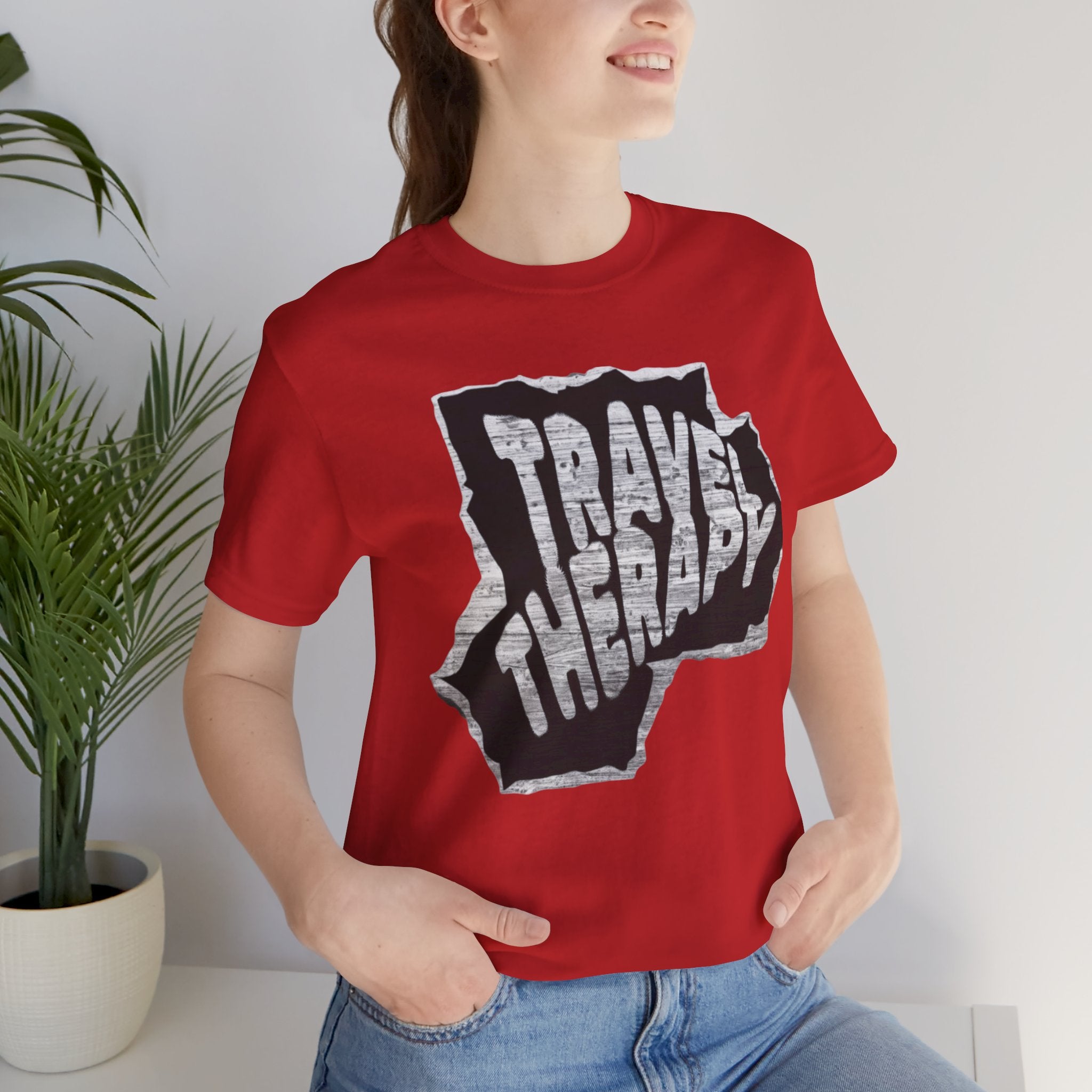 Travel Therapy Tee - Unisex Jersey Short Sleeve T-Shirt