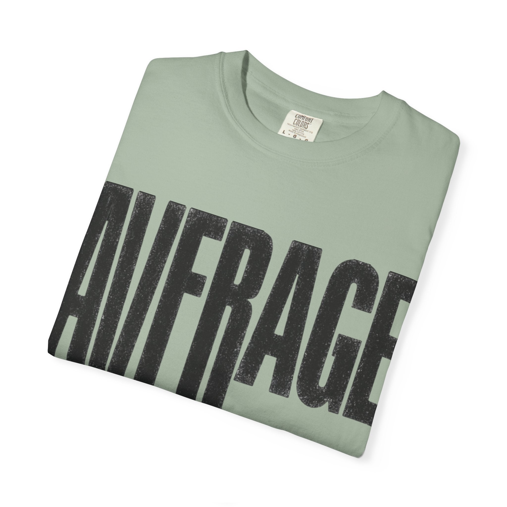 Average Graphic T-Shirt - Bold Vertical Text Tee