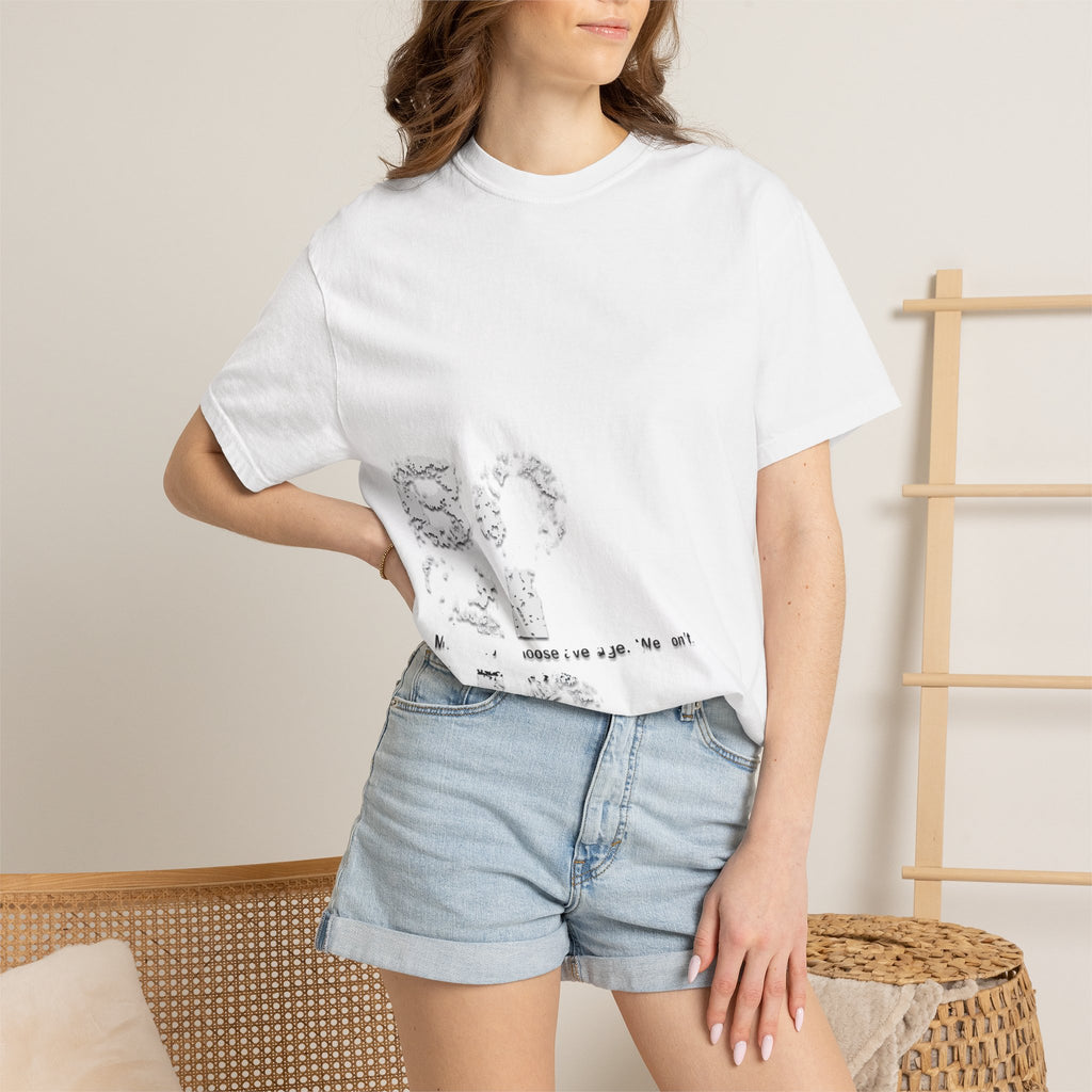 Abstract Floral 'Breathe' Tee — Minimal Graphic T-Shirt