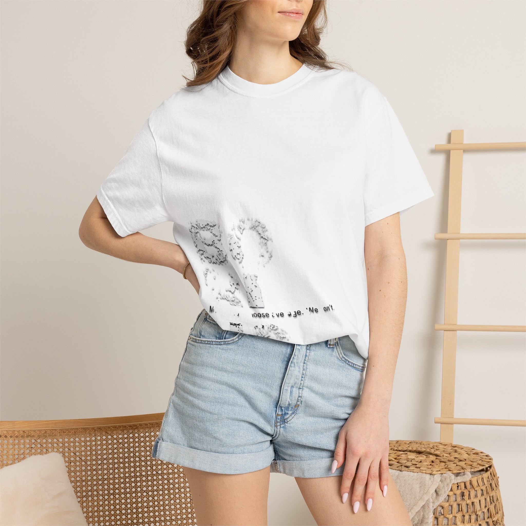 Abstract Floral 'Breathe' Tee — Minimal Graphic T-Shirt