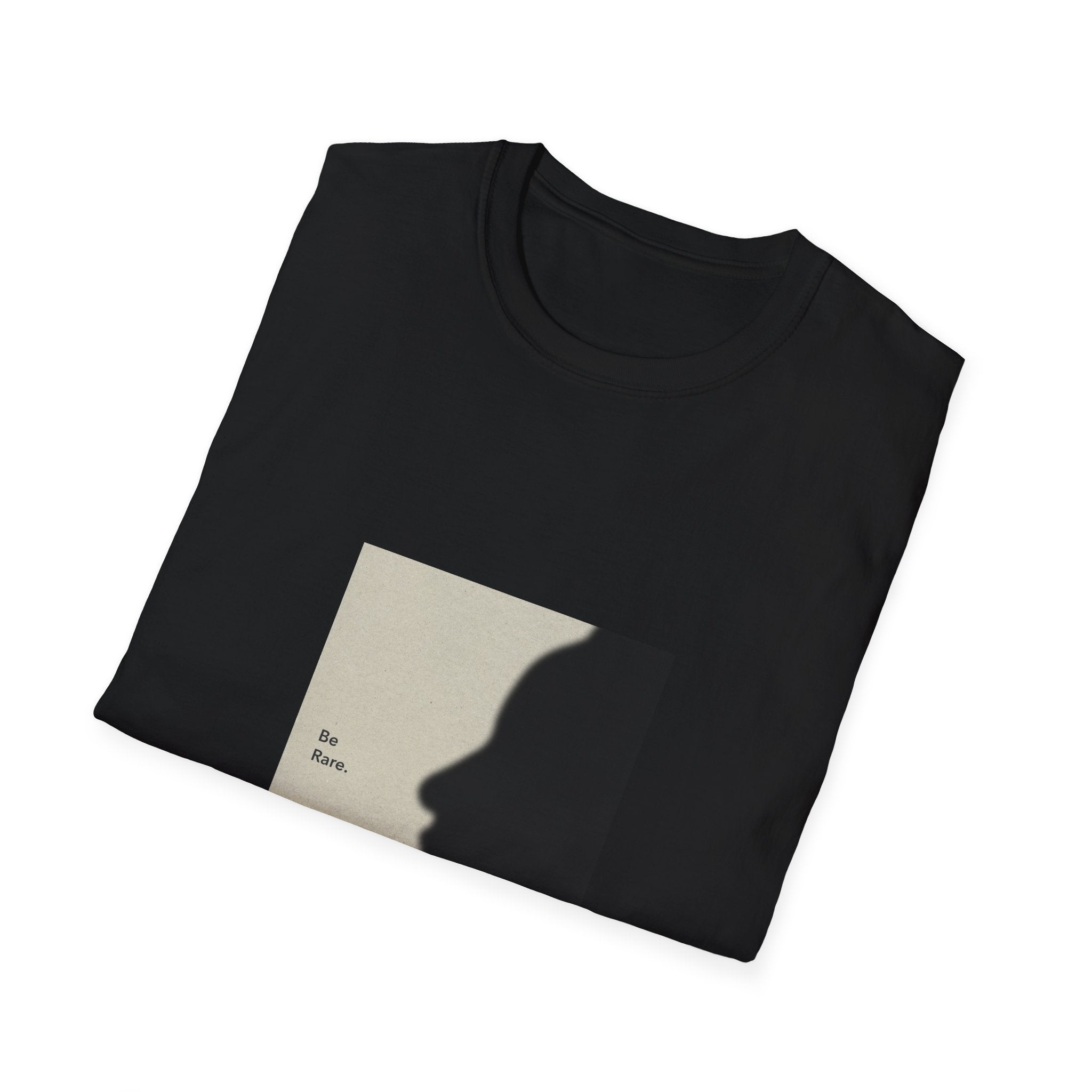 T-Shirt — 'Be Rare' Minimal Silhouette Graphic Tee