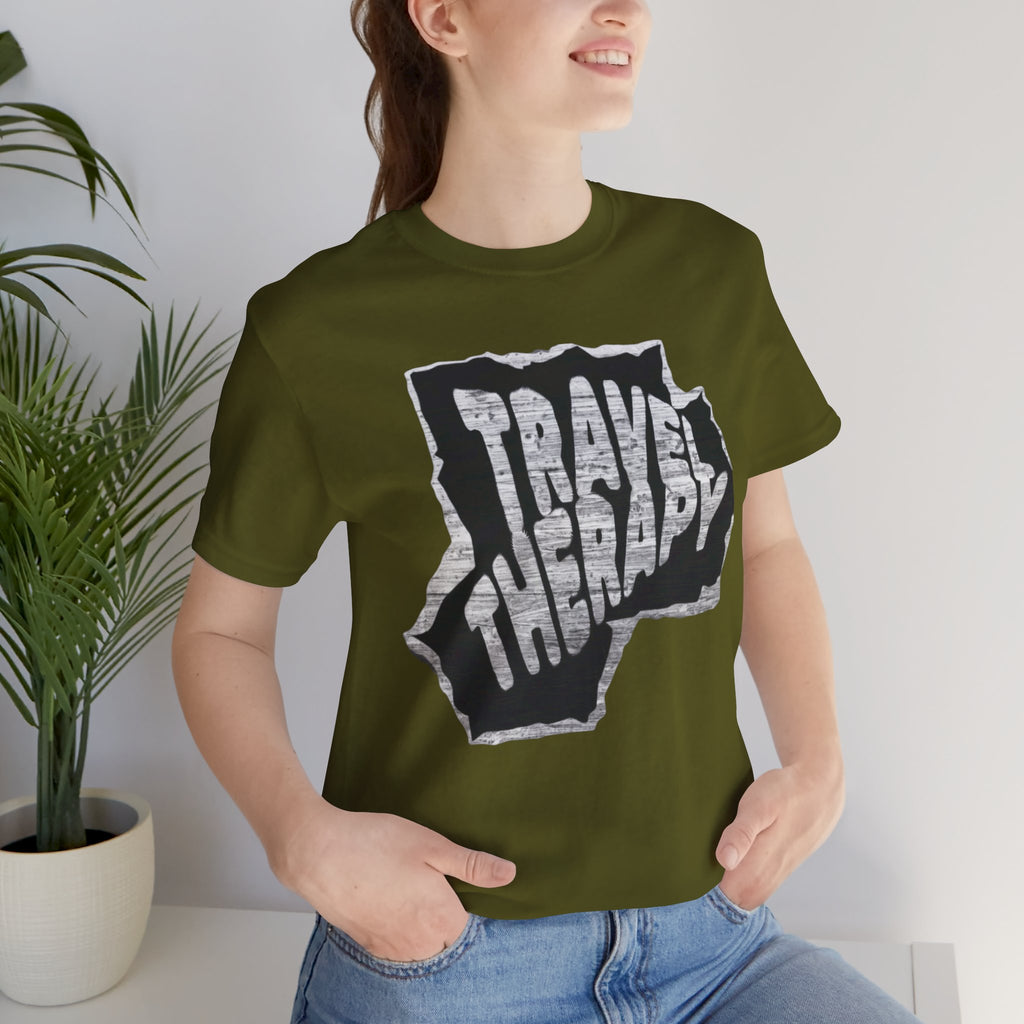 Travel Therapy Tee - Unisex Jersey Short Sleeve T-Shirt