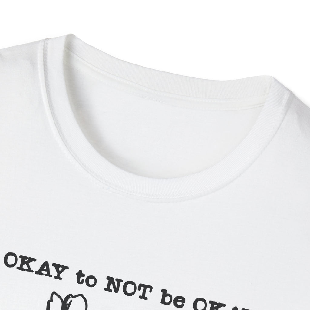 T‑Shirt “It’s OKAY to NOT be OKAY” Mental Health Floral Line Art Tee