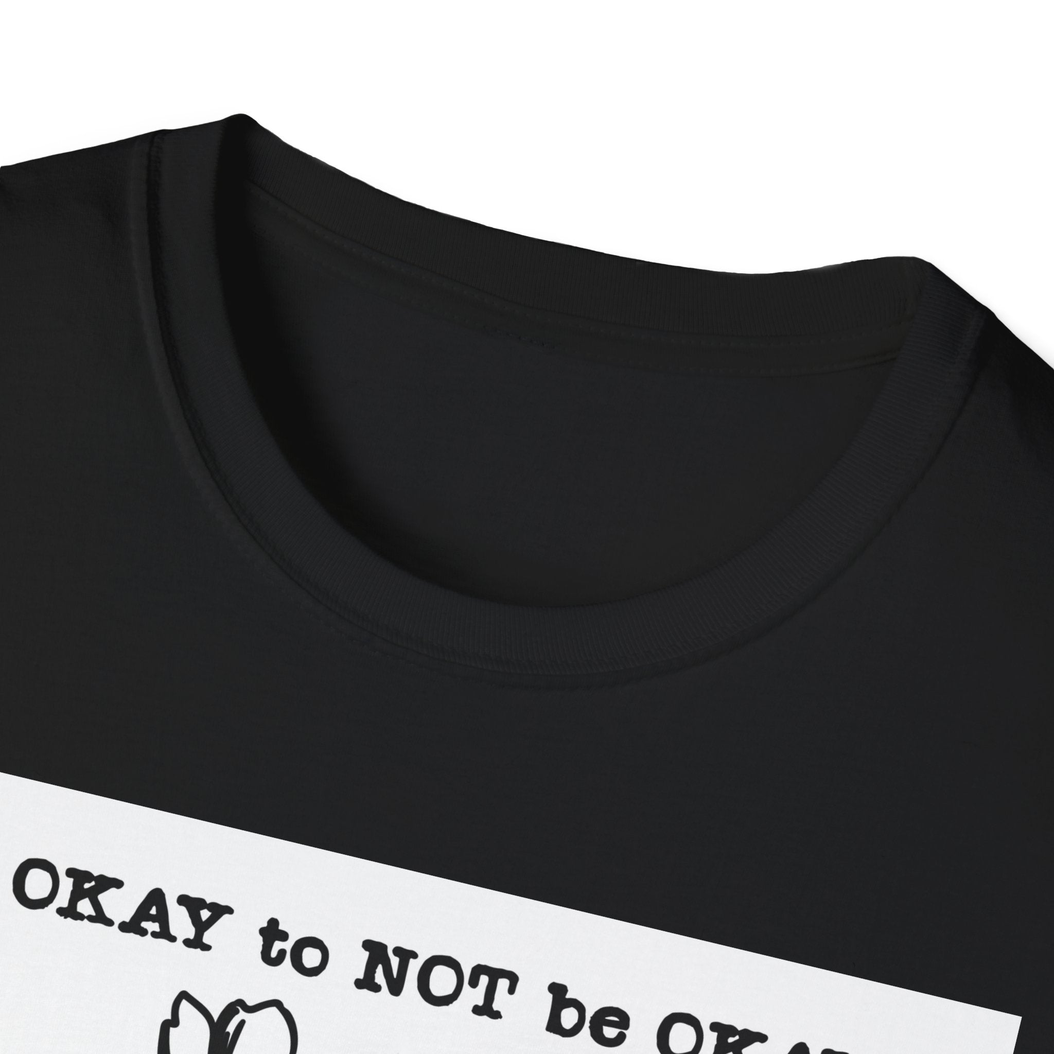 T‑Shirt “It’s OKAY to NOT be OKAY” Mental Health Floral Line Art Tee