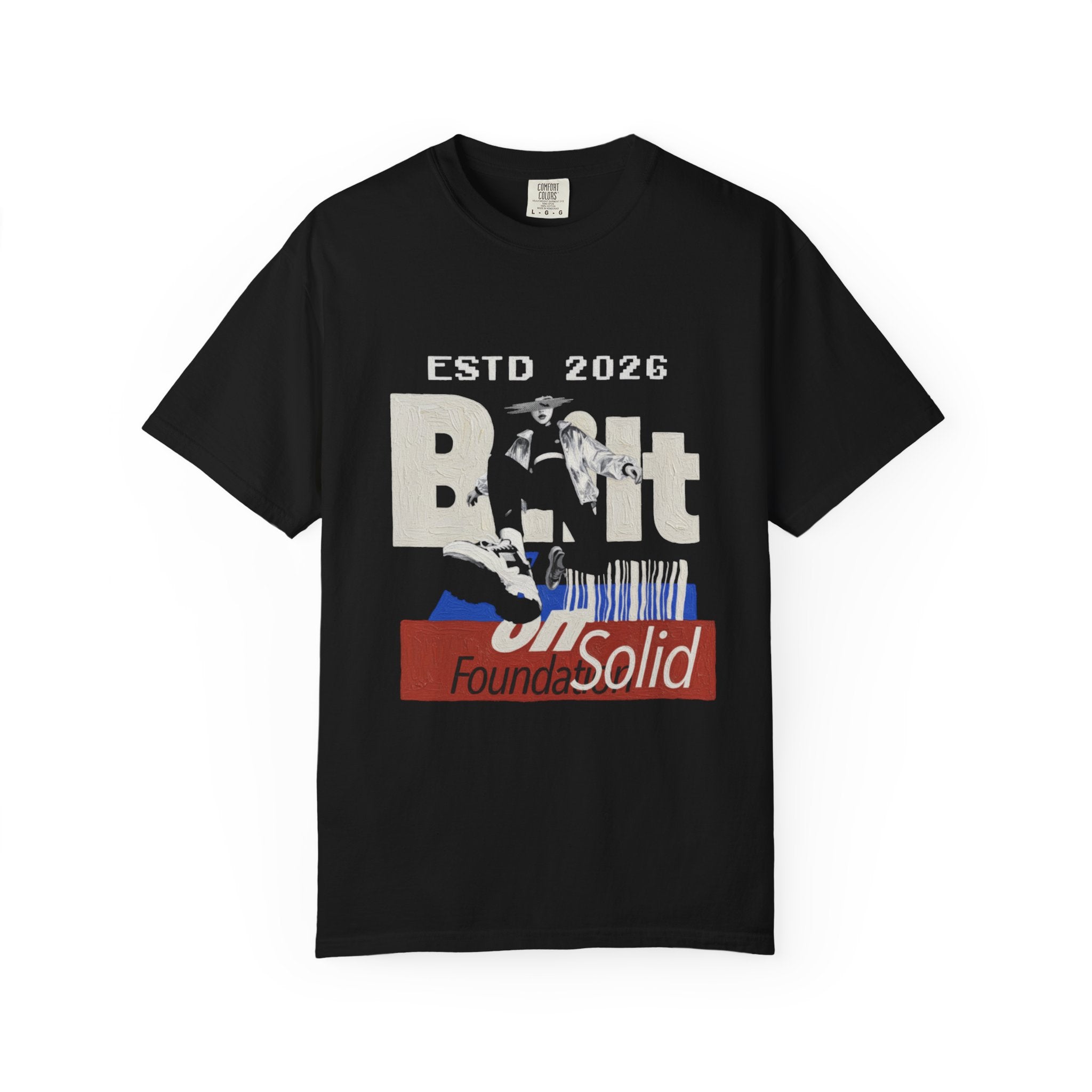 Vintage Skate Logo T-Shirt – "Built on a Solid Foundation" Graphic Tee