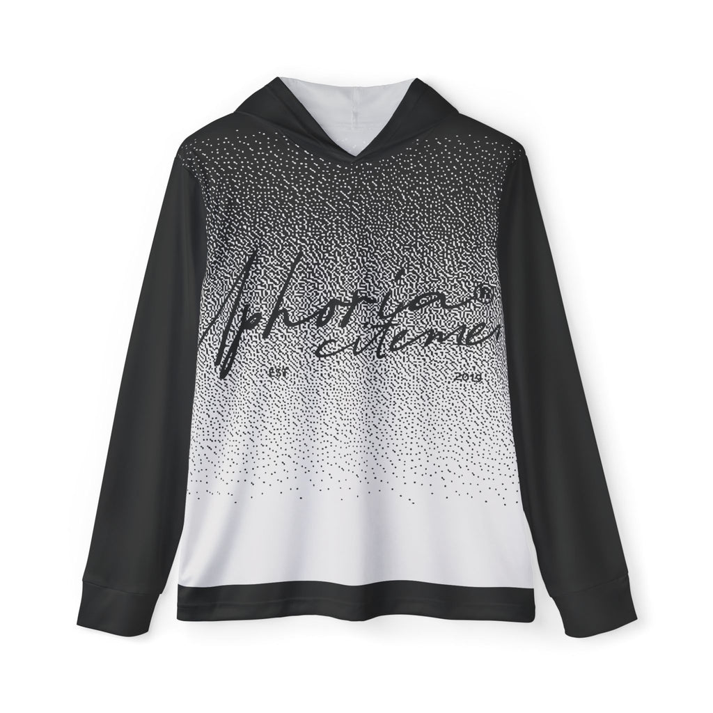 Black Print Uphorial Excitement Script Hoodie