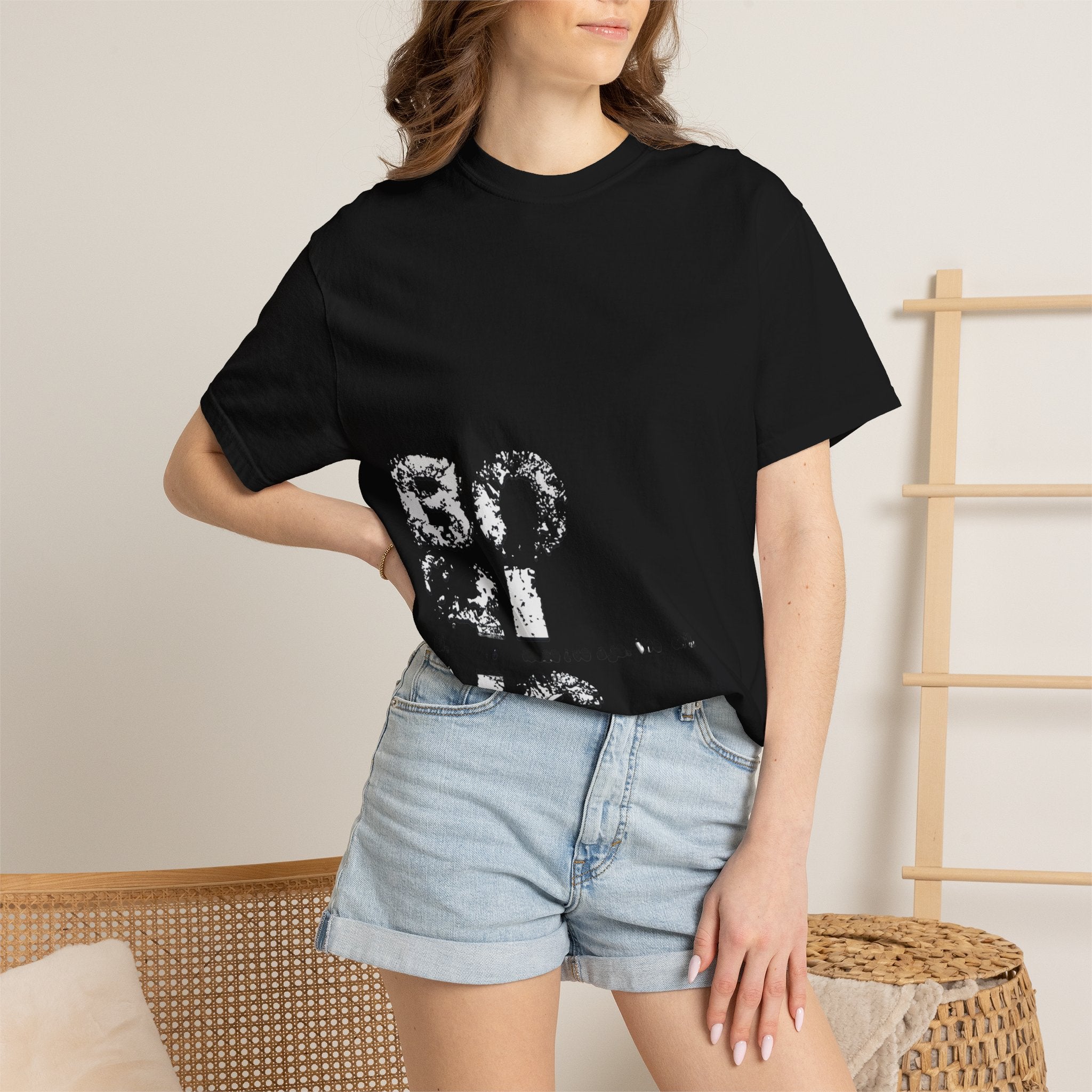 Abstract Floral 'Breathe' Tee — Minimal Graphic T-Shirt