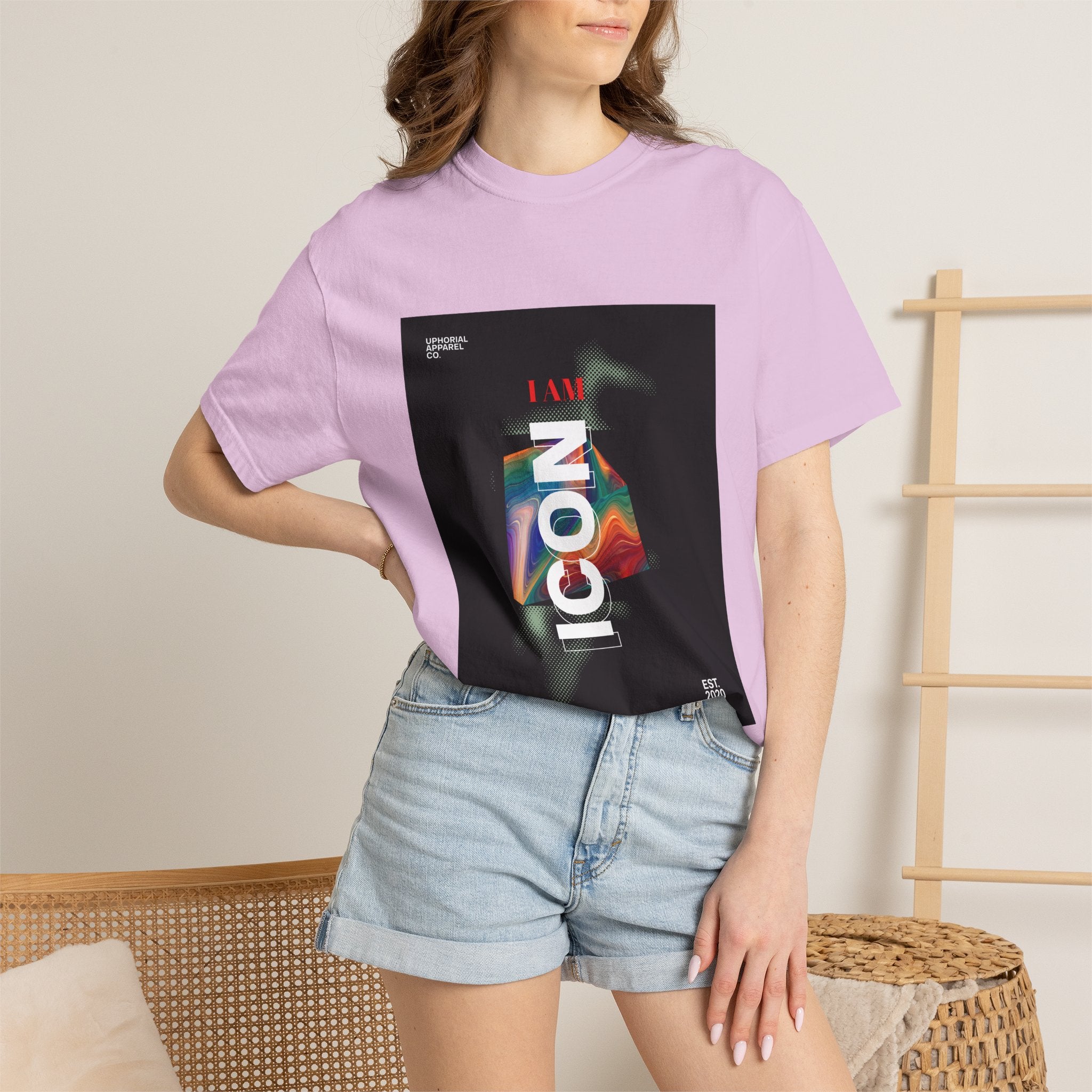 ICON 'I AM Icon' Modern Streetwear Graphic T-Shirt | Uphorial