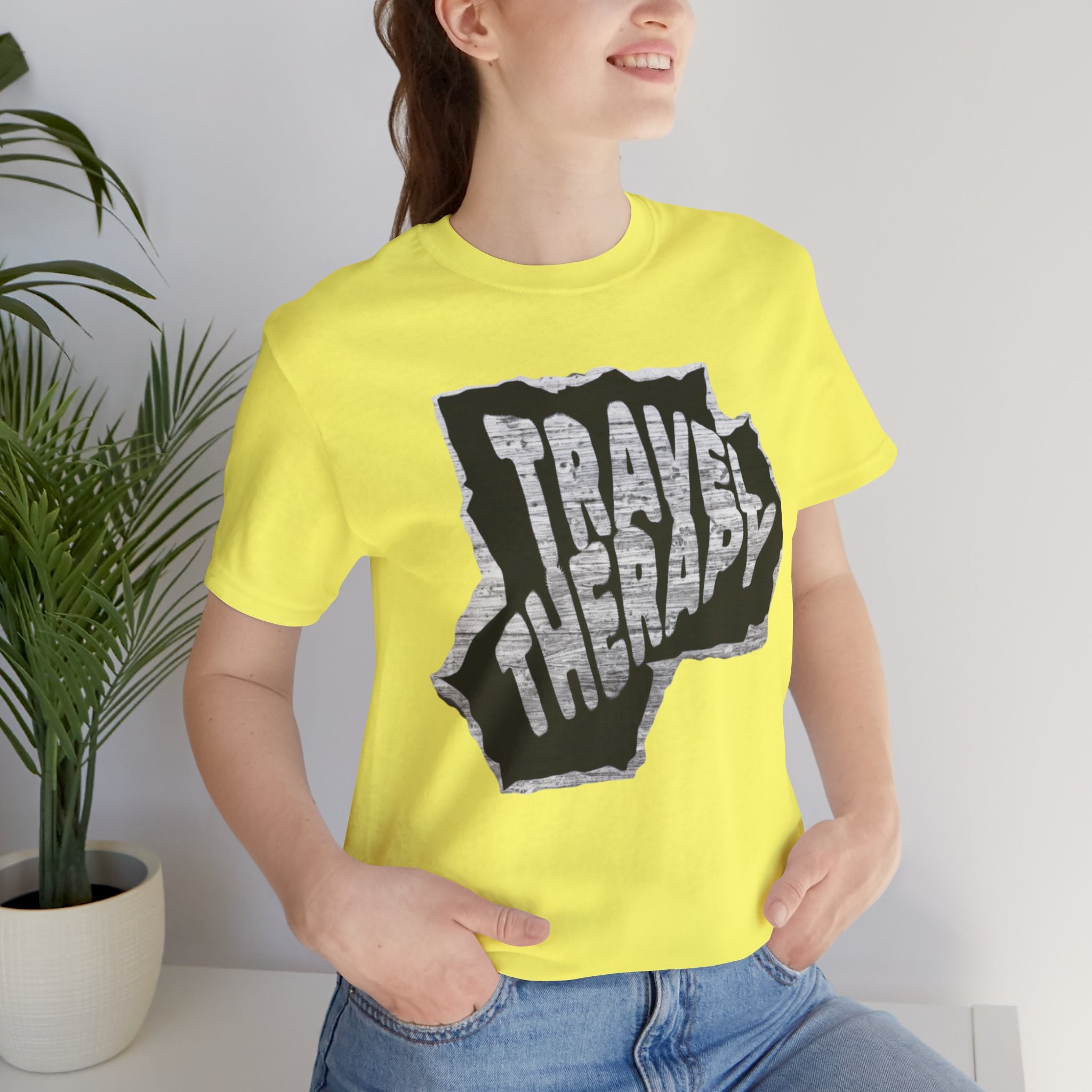Travel Therapy Tee - Unisex Jersey Short Sleeve T-Shirt