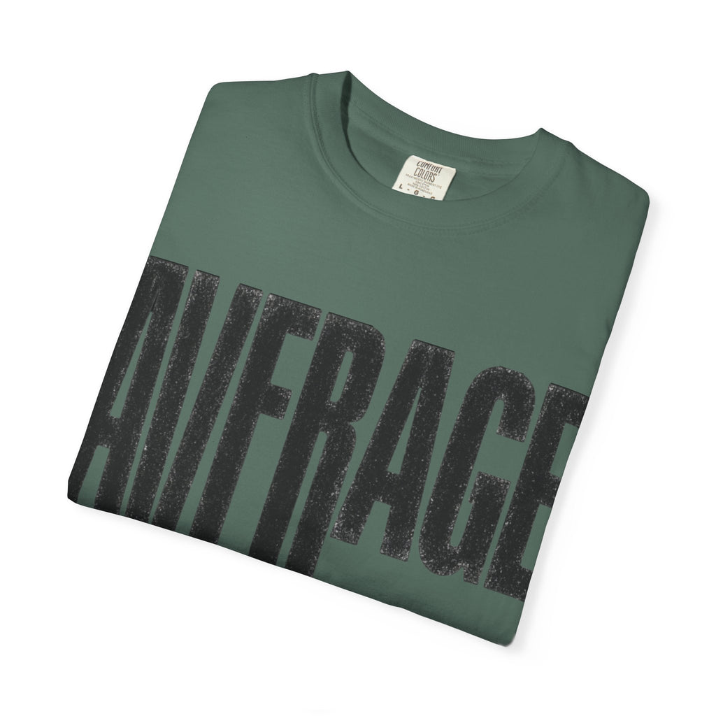 Average Graphic T-Shirt - Bold Vertical Text Tee