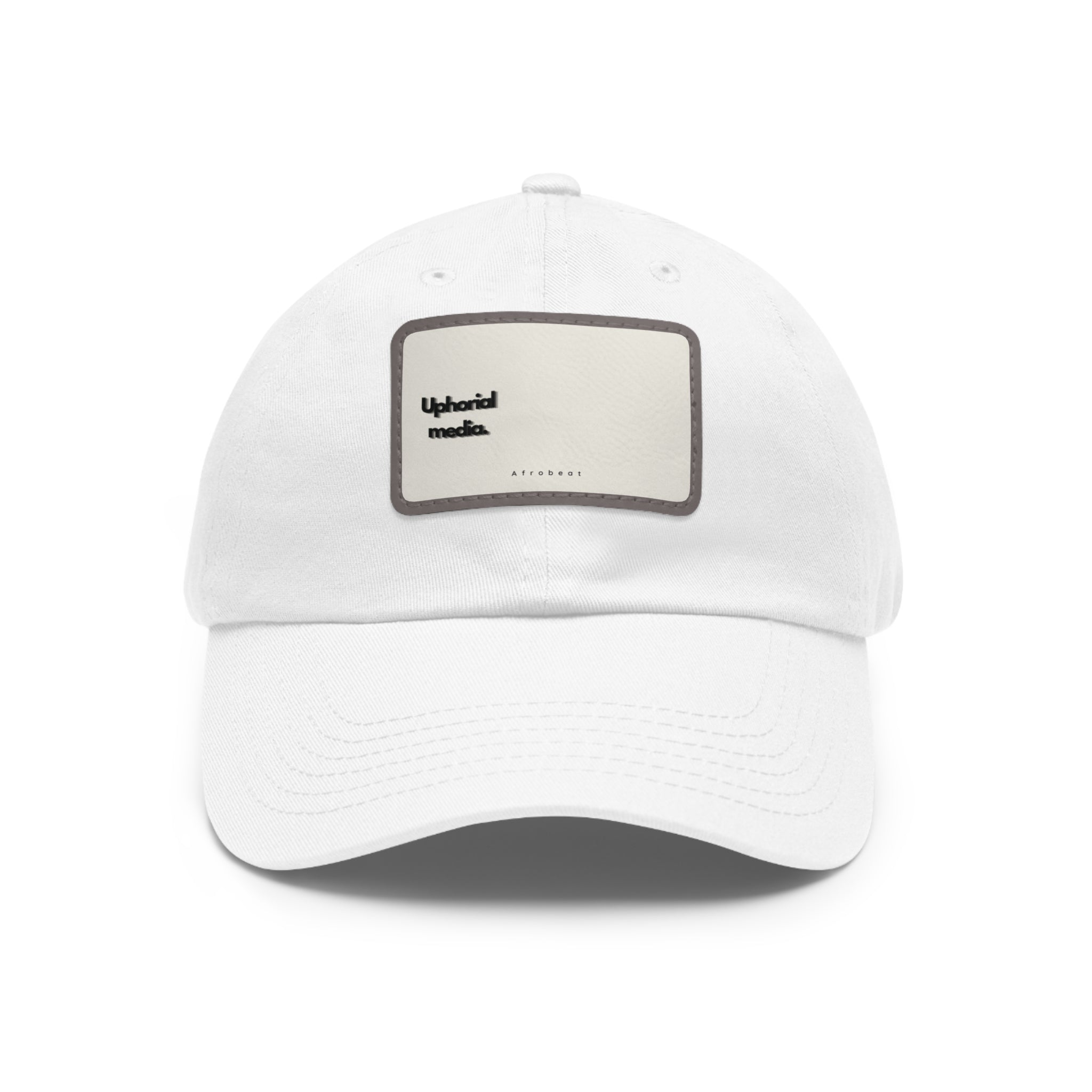 Dad Hat with Leather Patch (Rectangle)