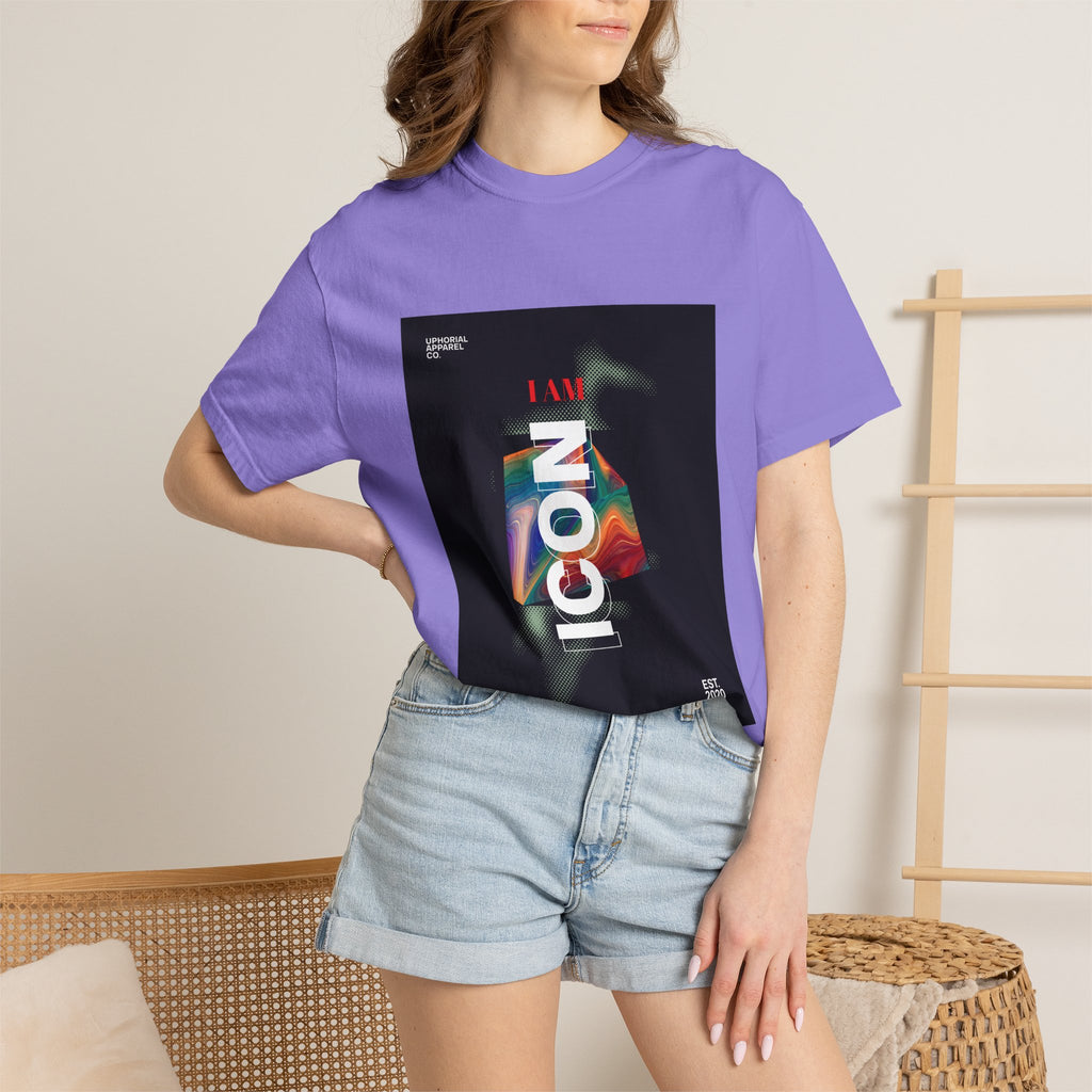 ICON 'I AM Icon' Modern Streetwear Graphic T-Shirt | Uphorial