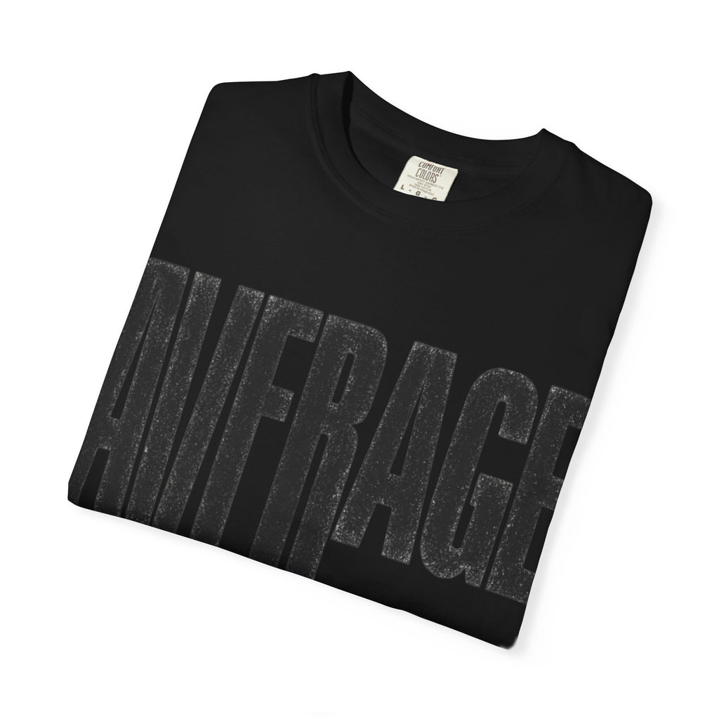 Average Graphic T-Shirt - Bold Vertical Text Tee