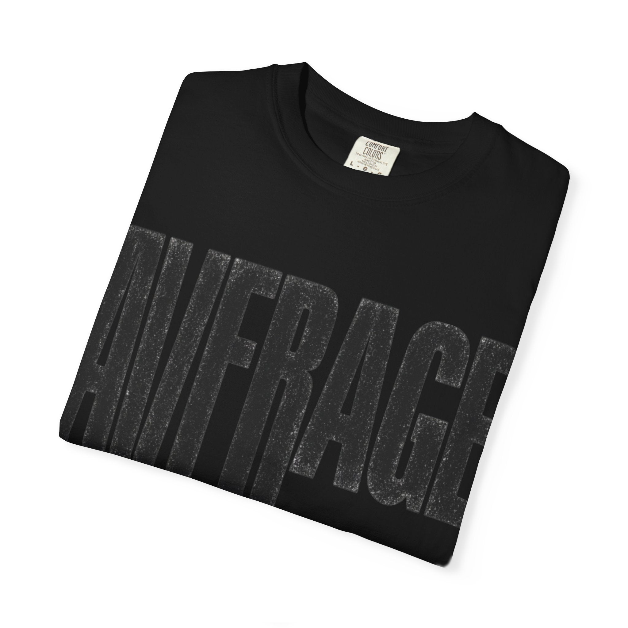 Average Graphic T-Shirt - Bold Vertical Text Tee