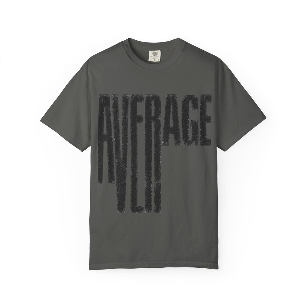 Average Graphic T-Shirt - Bold Vertical Text Tee