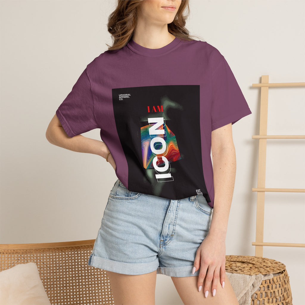 ICON 'I AM Icon' Modern Streetwear Graphic T-Shirt | Uphorial