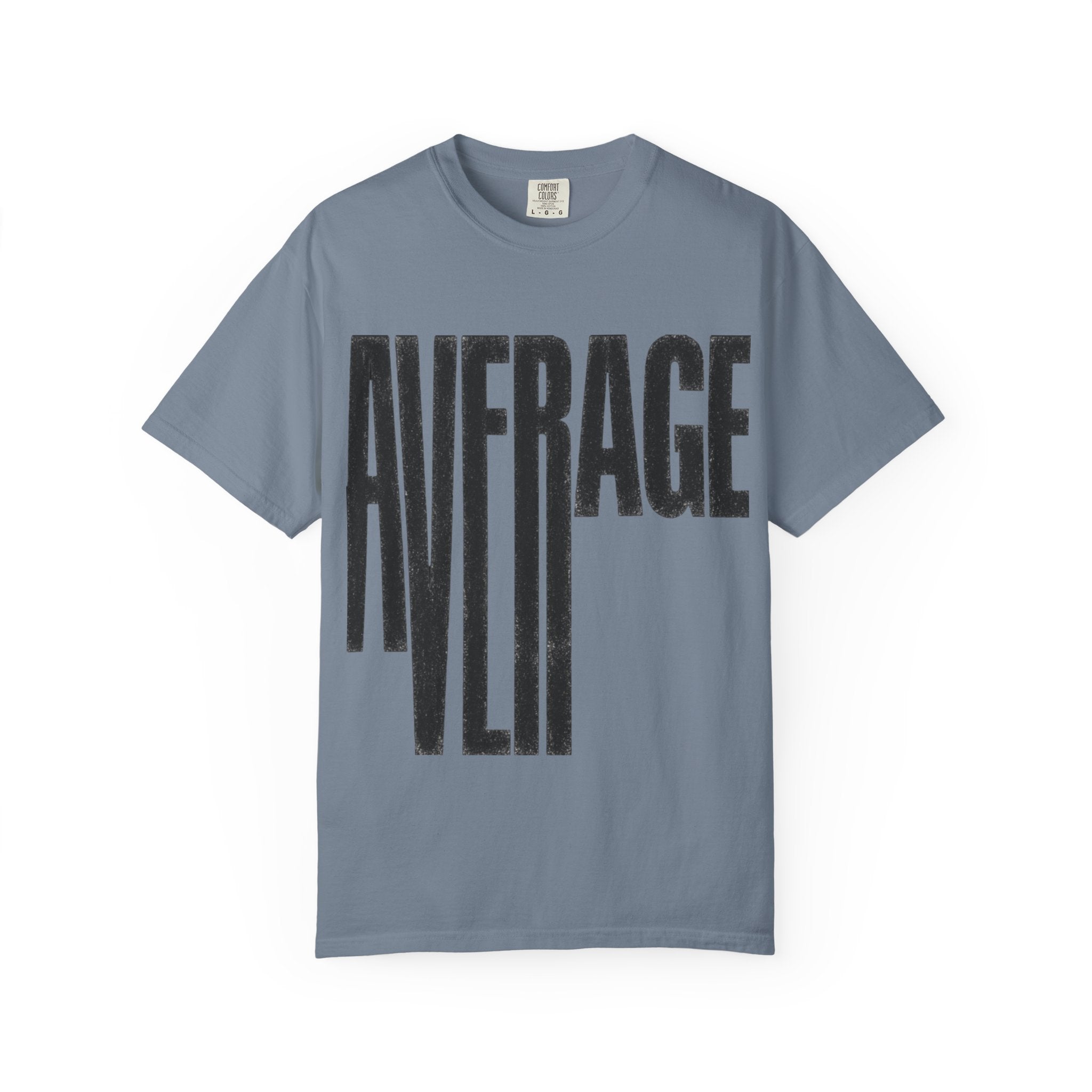 Average Graphic T-Shirt - Bold Vertical Text Tee