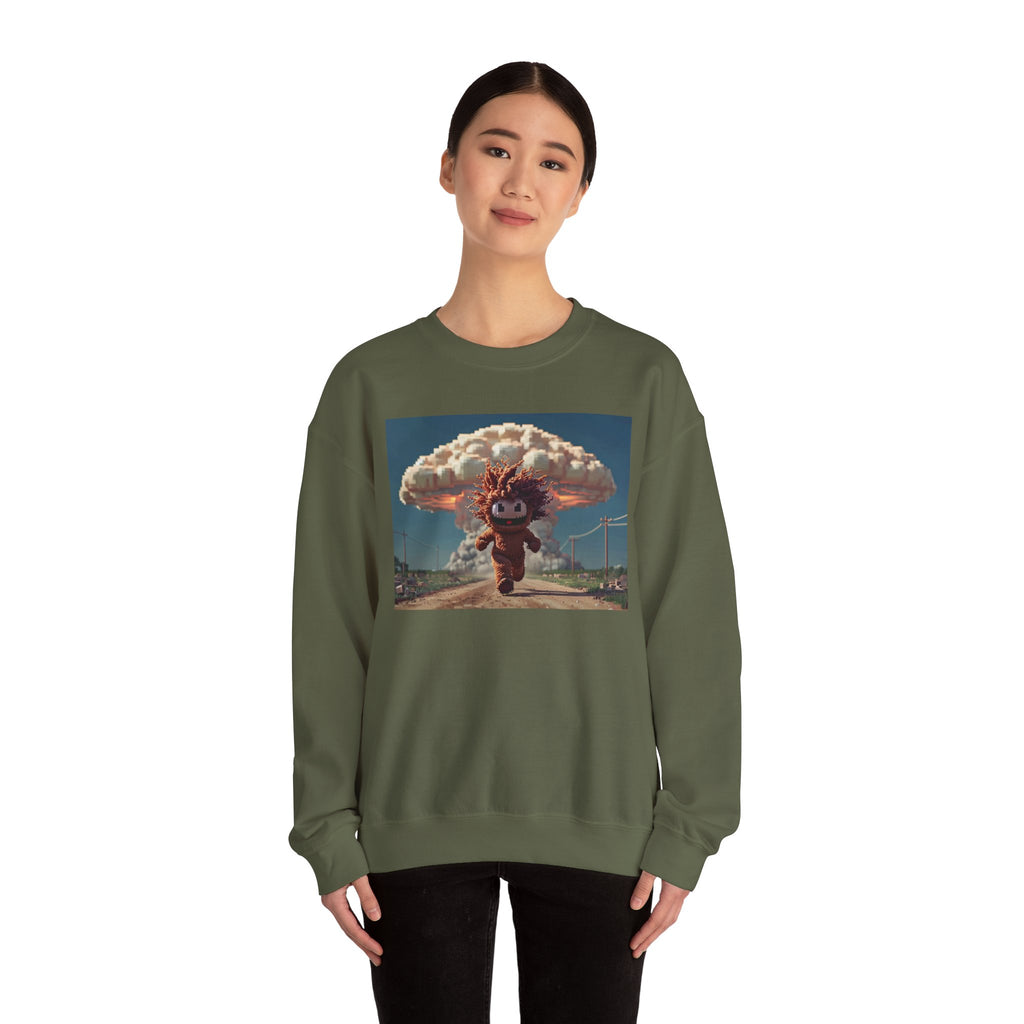 Nostalgic Graphic Sweatshirt, Fun Cozy Crewneck, Perfect for Casual Outings, Gift for Friends, Ideal for Birthdays, Unisex Style
