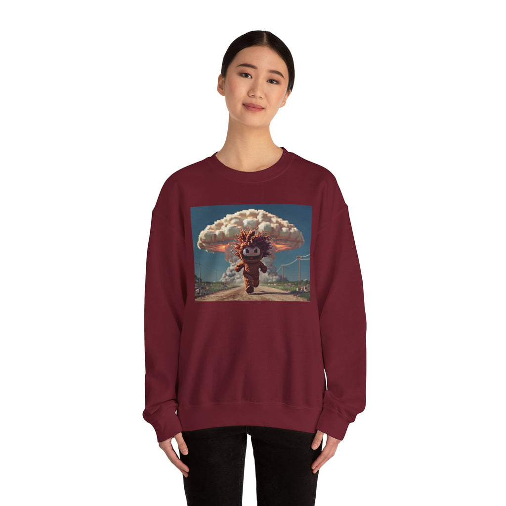 Nostalgic Graphic Sweatshirt, Fun Cozy Crewneck, Perfect for Casual Outings, Gift for Friends, Ideal for Birthdays, Unisex Style