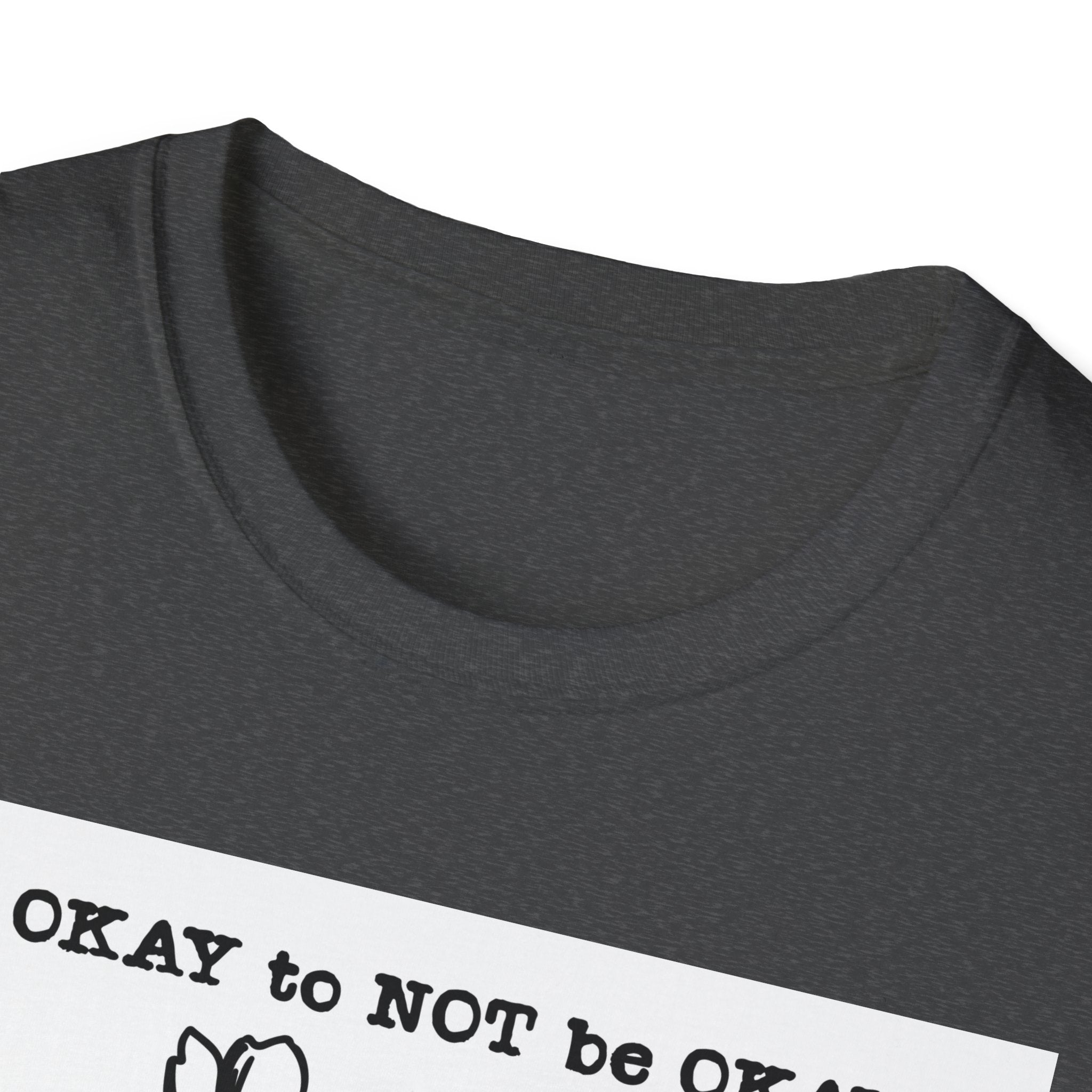 T‑Shirt “It’s OKAY to NOT be OKAY” Mental Health Floral Line Art Tee