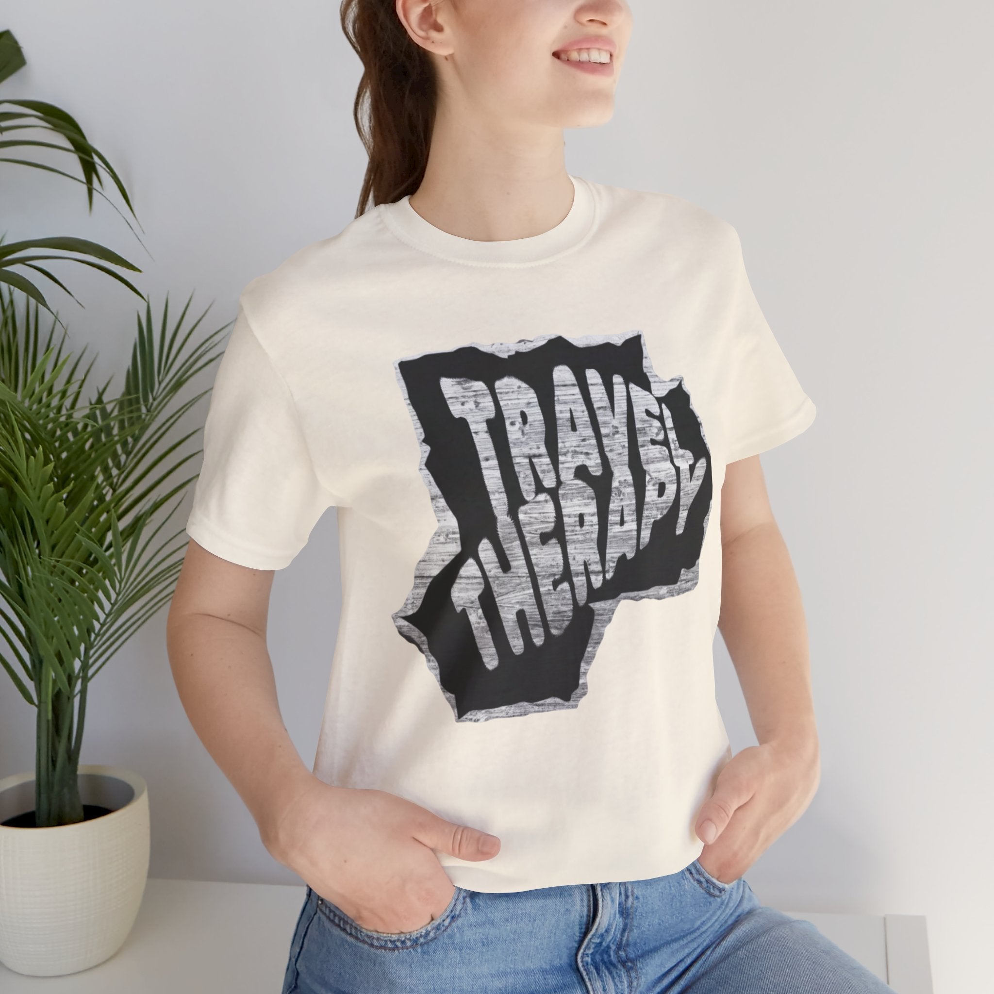 Travel Therapy Tee - Unisex Jersey Short Sleeve T-Shirt