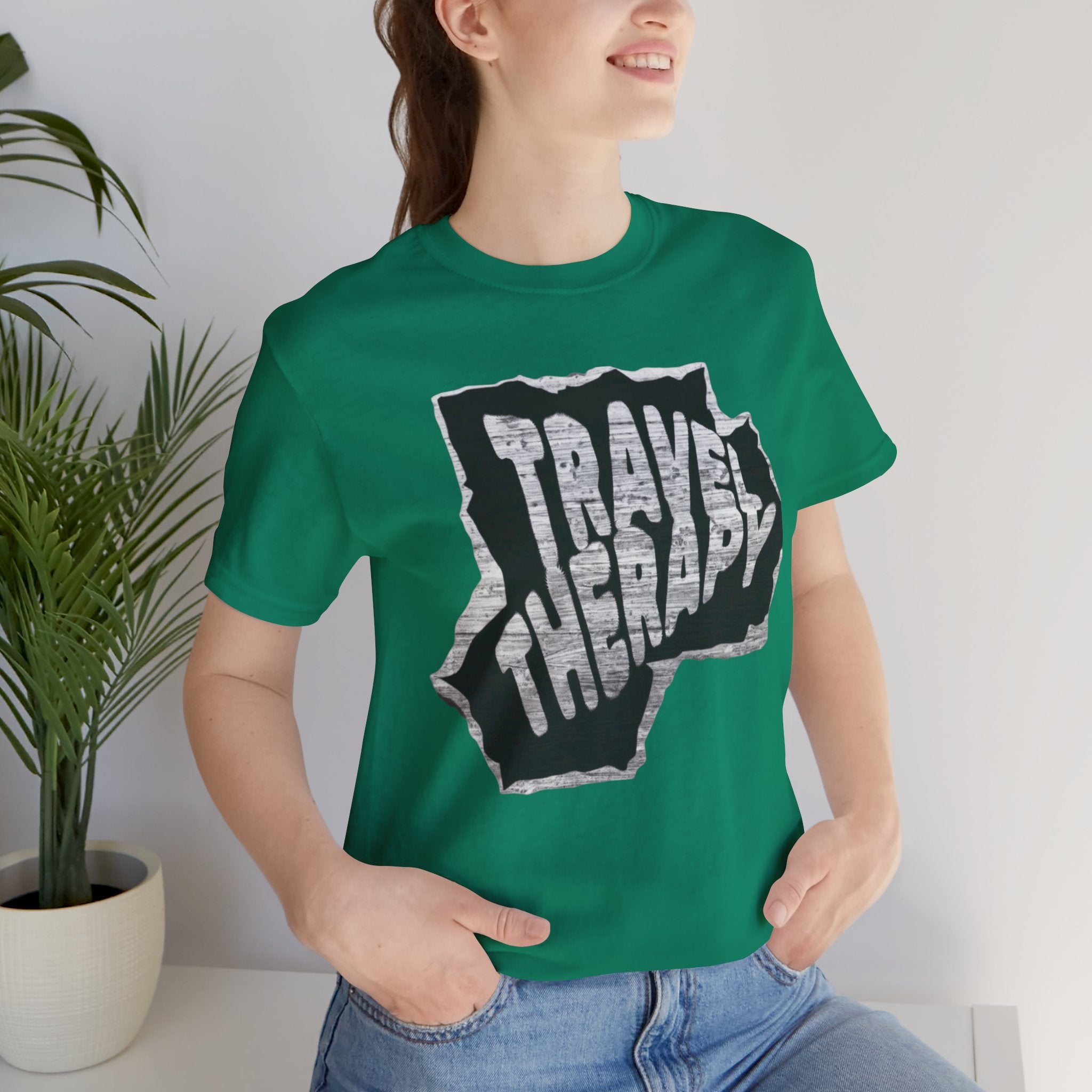 Travel Therapy Tee - Unisex Jersey Short Sleeve T-Shirt
