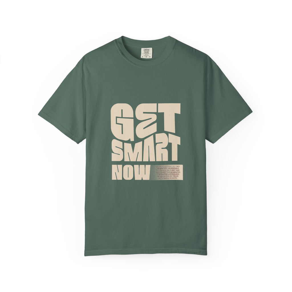 Get Smart Now Retro Block Letter Graphic T-Shirt | Uphorial