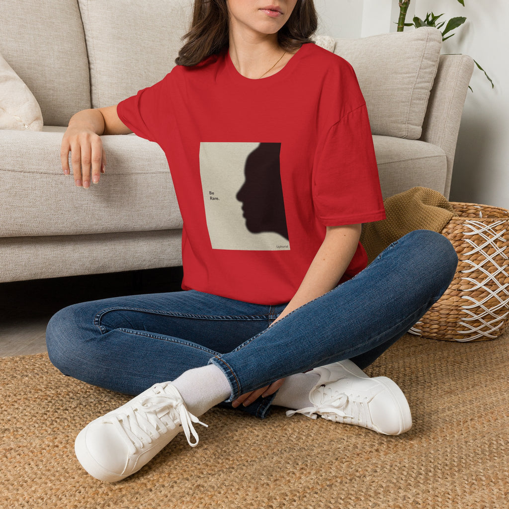 T-Shirt — 'Be Rare' Minimal Silhouette Graphic Tee