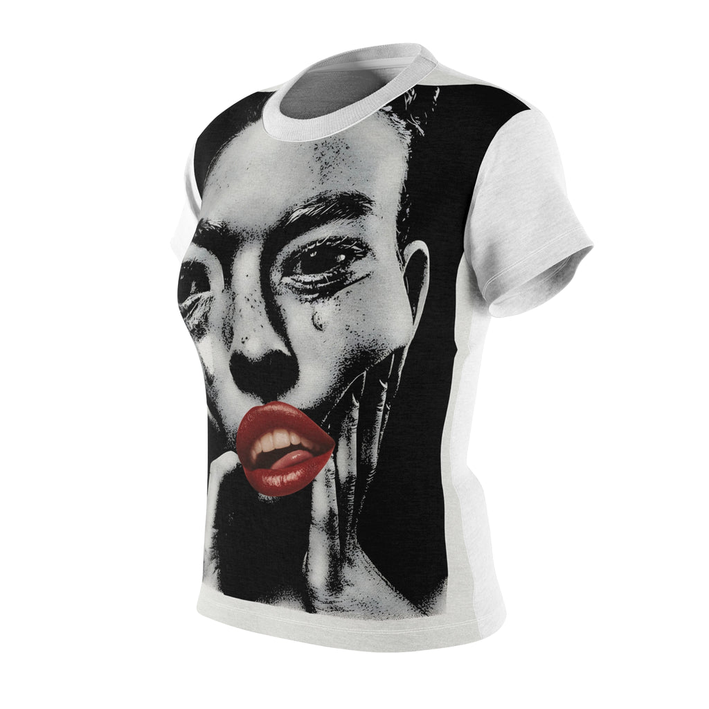 Bold Artistic Women's Tee - Edgy Graphic Shirt for Creative Souls, Unique Fashion Statement, Gift for Art Lovers, Casual Wear