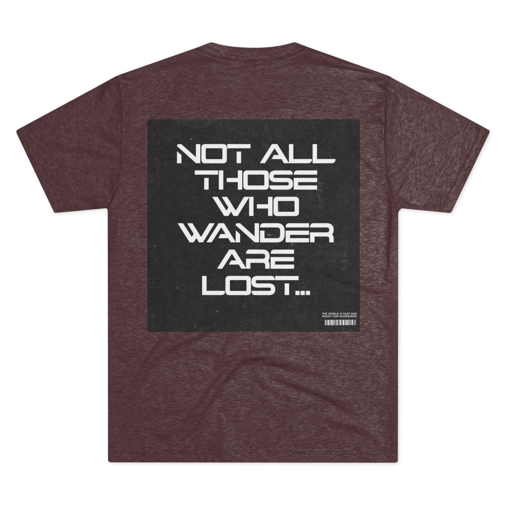 Adventure-Inspired Unisex Crew Tee: "Not All Those Who Wander Are Lost"