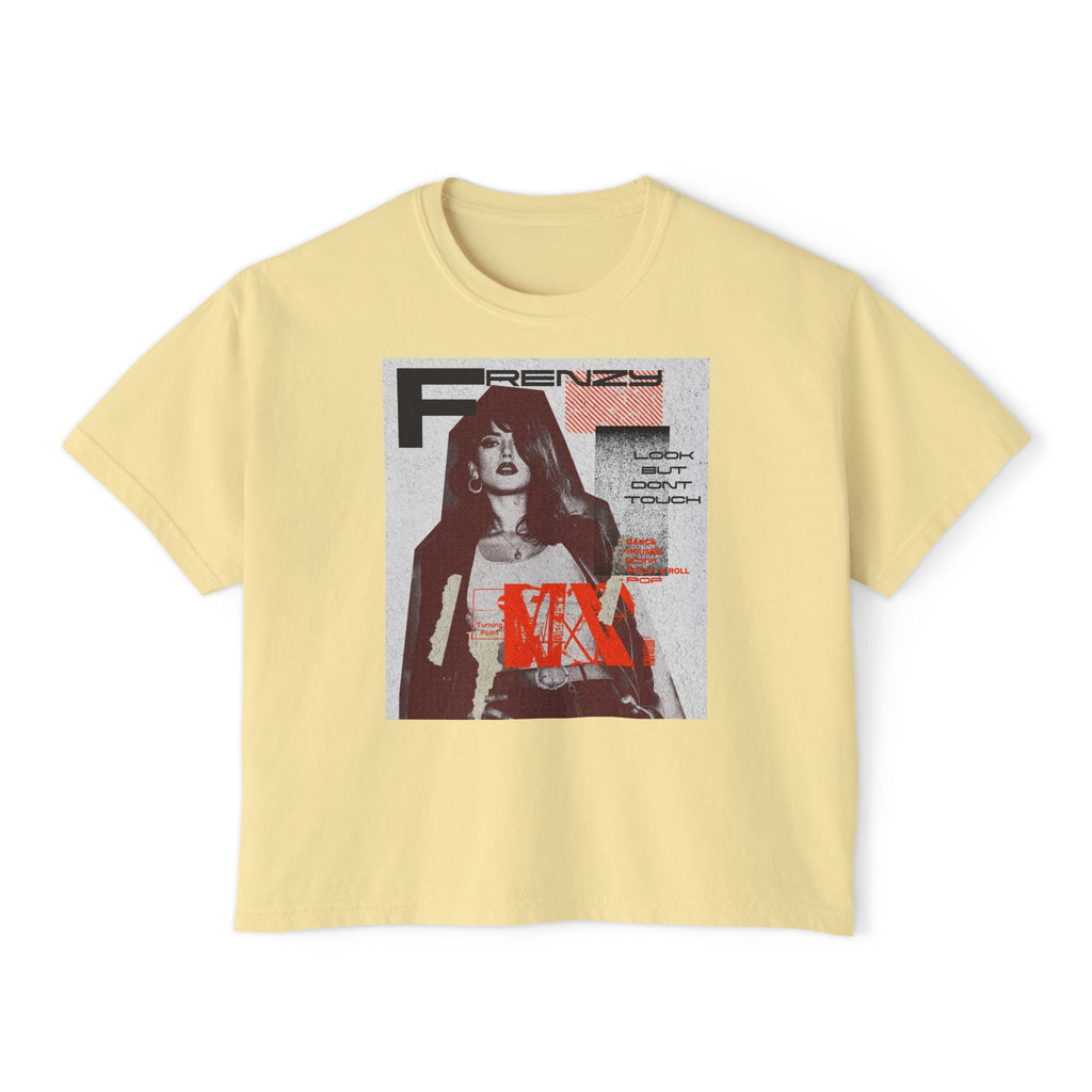 Chic Women's Boxy Tee with Trendy Retro Design | Casual Fashion Top for Everyday Wear, Stylish Gifts, Summer Wardrobe, Street Style