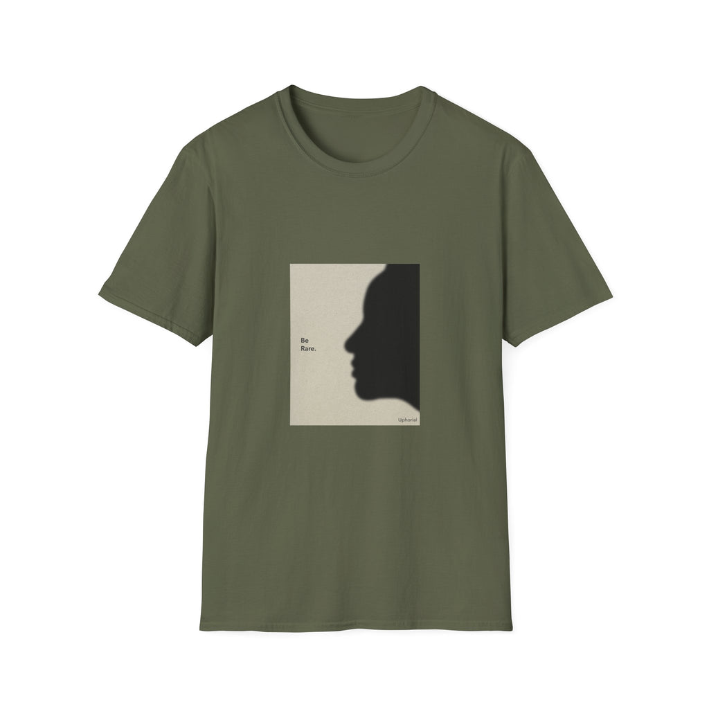 T-Shirt — 'Be Rare' Minimal Silhouette Graphic Tee