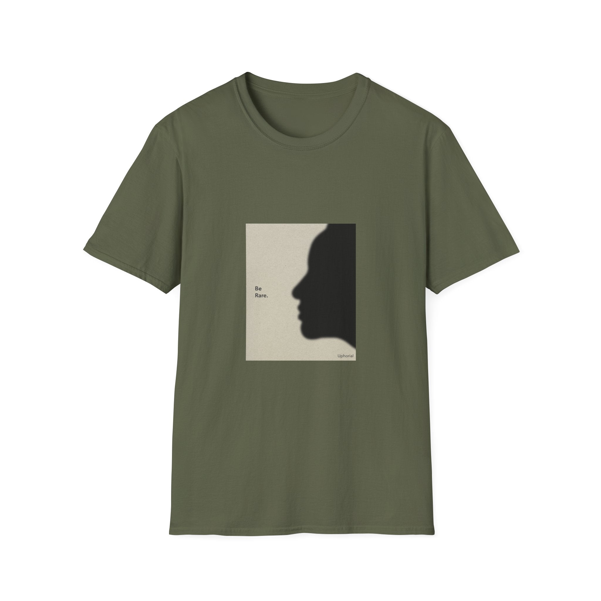 T-Shirt — 'Be Rare' Minimal Silhouette Graphic Tee