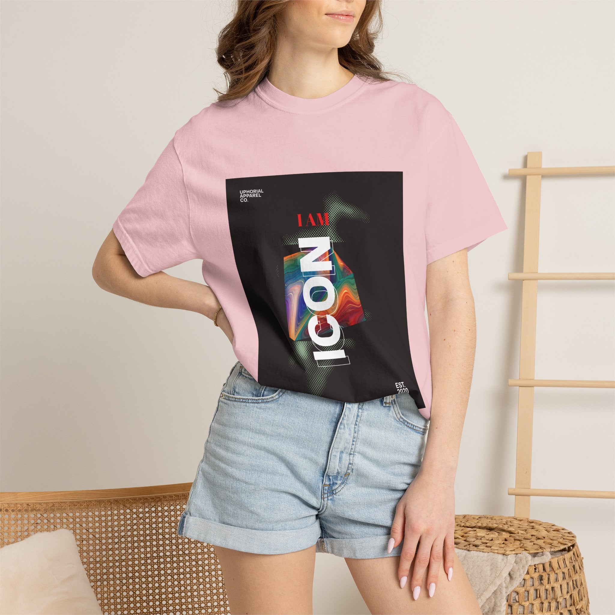 ICON 'I AM Icon' Modern Streetwear Graphic T-Shirt | Uphorial