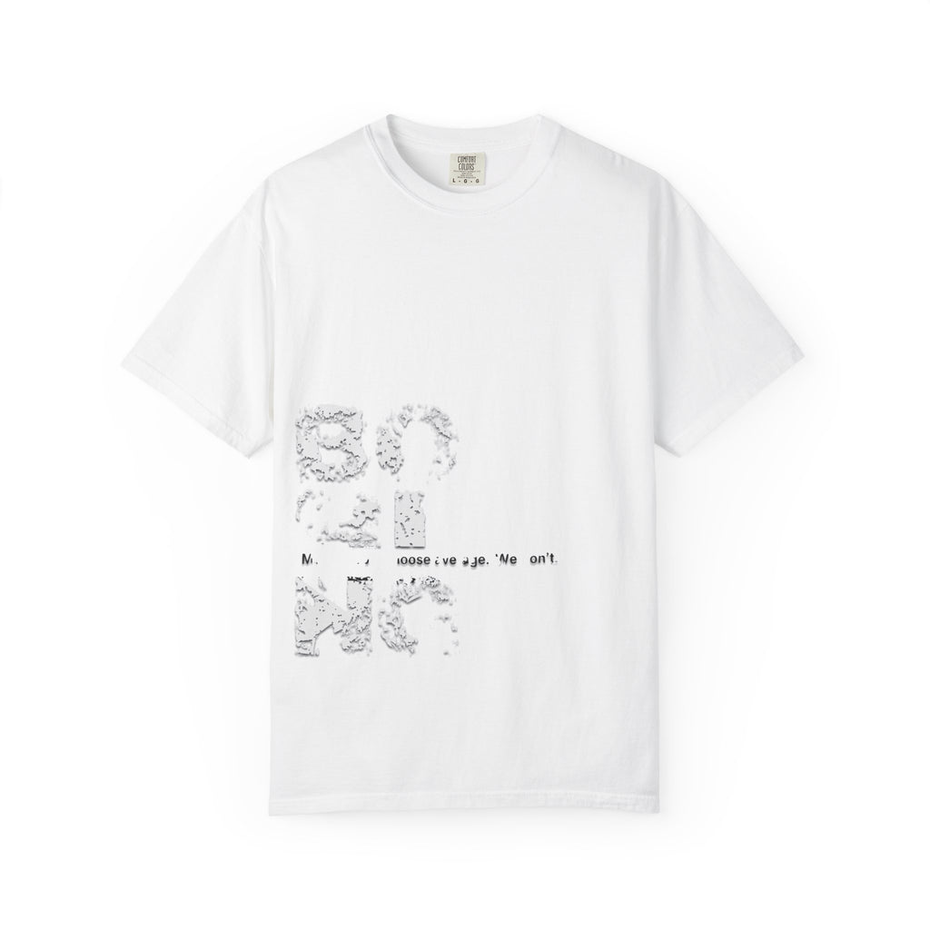 Abstract Floral 'Breathe' Tee — Minimal Graphic T-Shirt