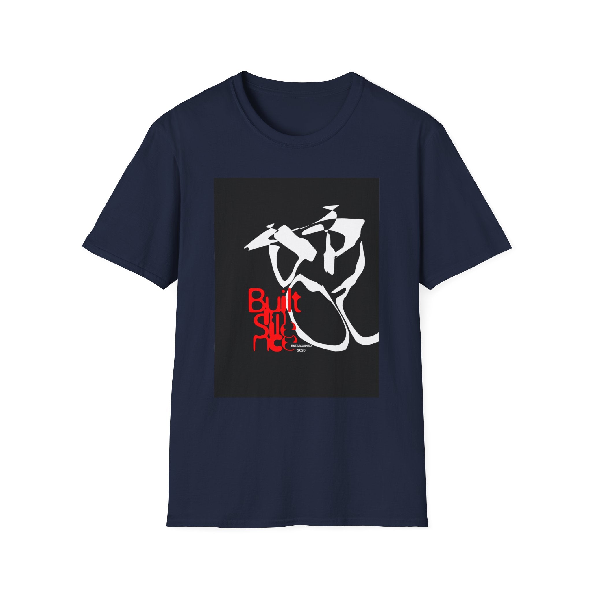 Abstract Skateboard Graphic T‑Shirt — 'Built To Ride' Streetwear Tee