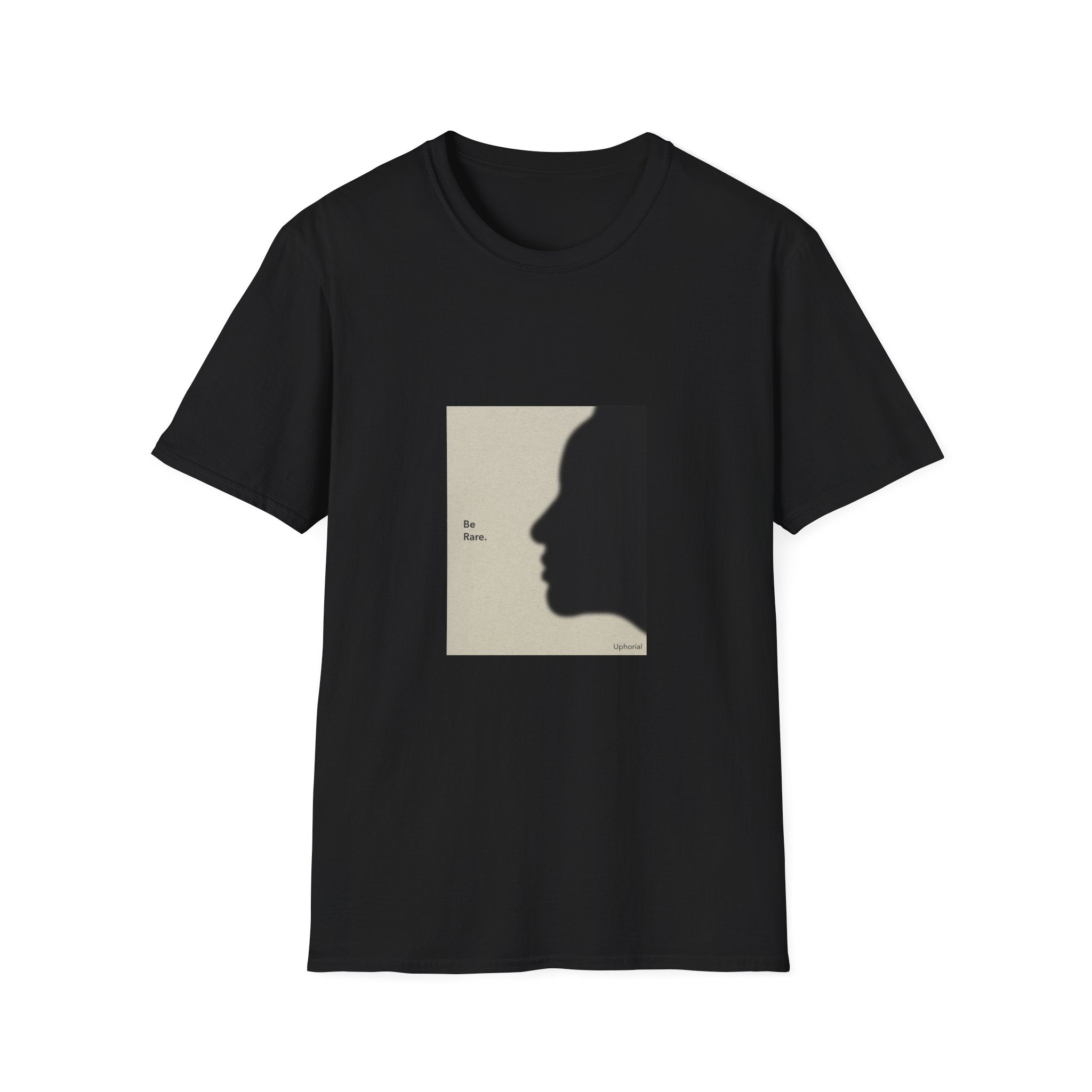 T-Shirt — 'Be Rare' Minimal Silhouette Graphic Tee