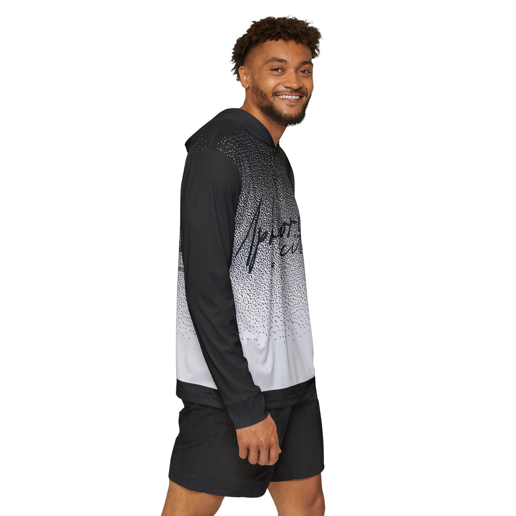 Black Print Uphorial Excitement Script Hoodie