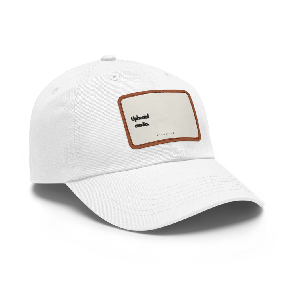 Dad Hat with Leather Patch (Rectangle)