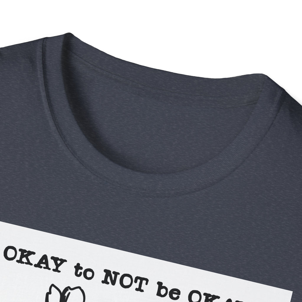 T‑Shirt “It’s OKAY to NOT be OKAY” Mental Health Floral Line Art Tee