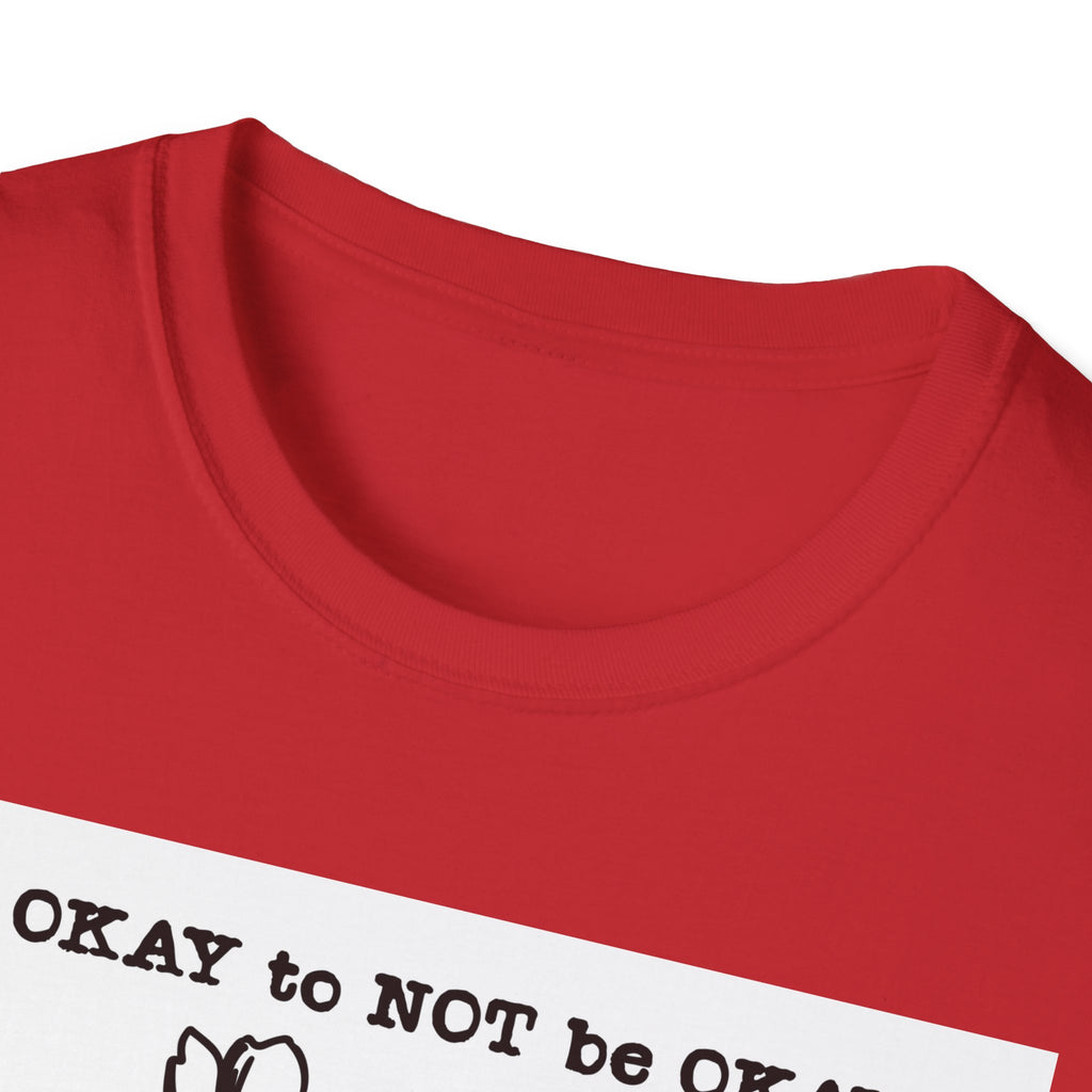 T‑Shirt “It’s OKAY to NOT be OKAY” Mental Health Floral Line Art Tee