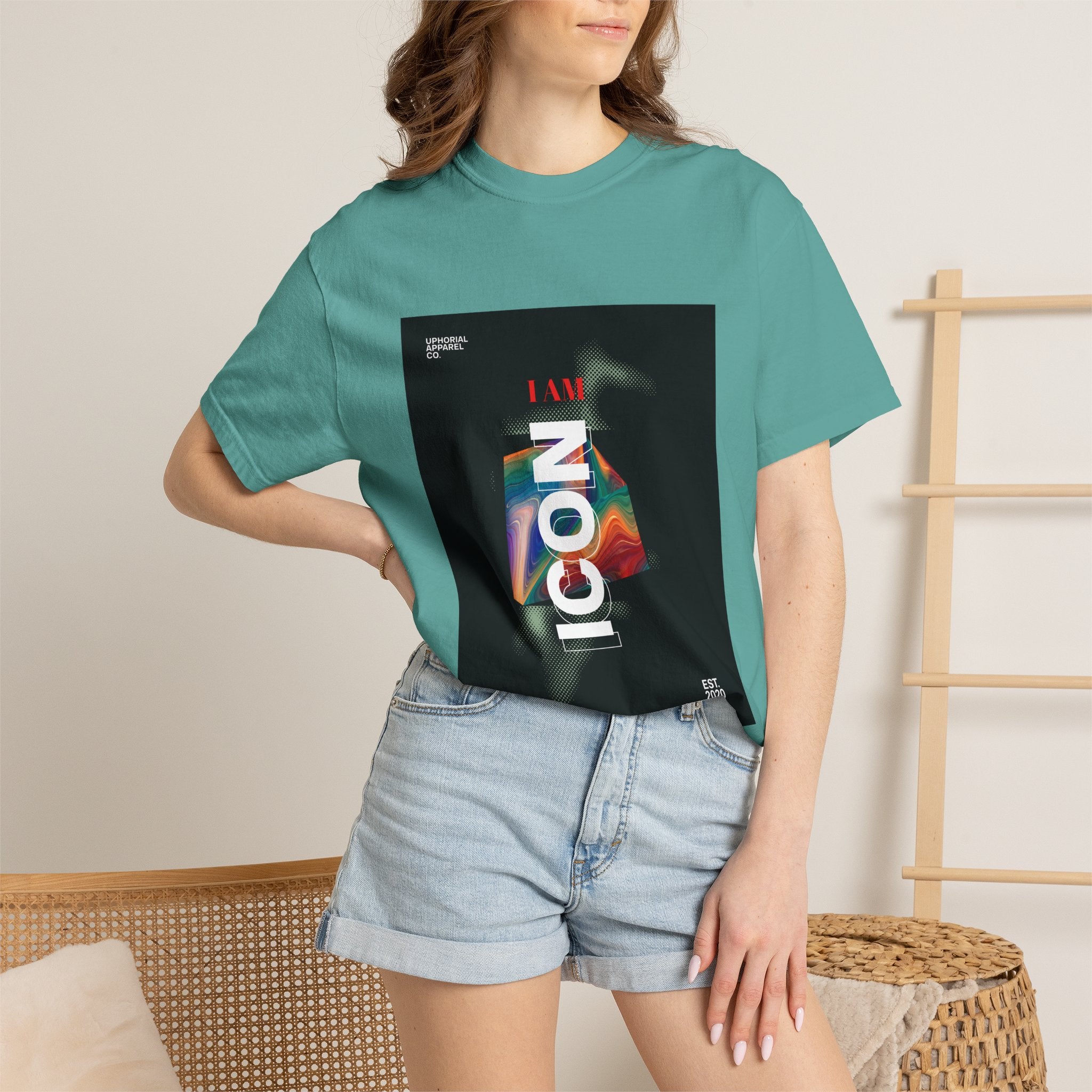 ICON 'I AM Icon' Modern Streetwear Graphic T-Shirt | Uphorial