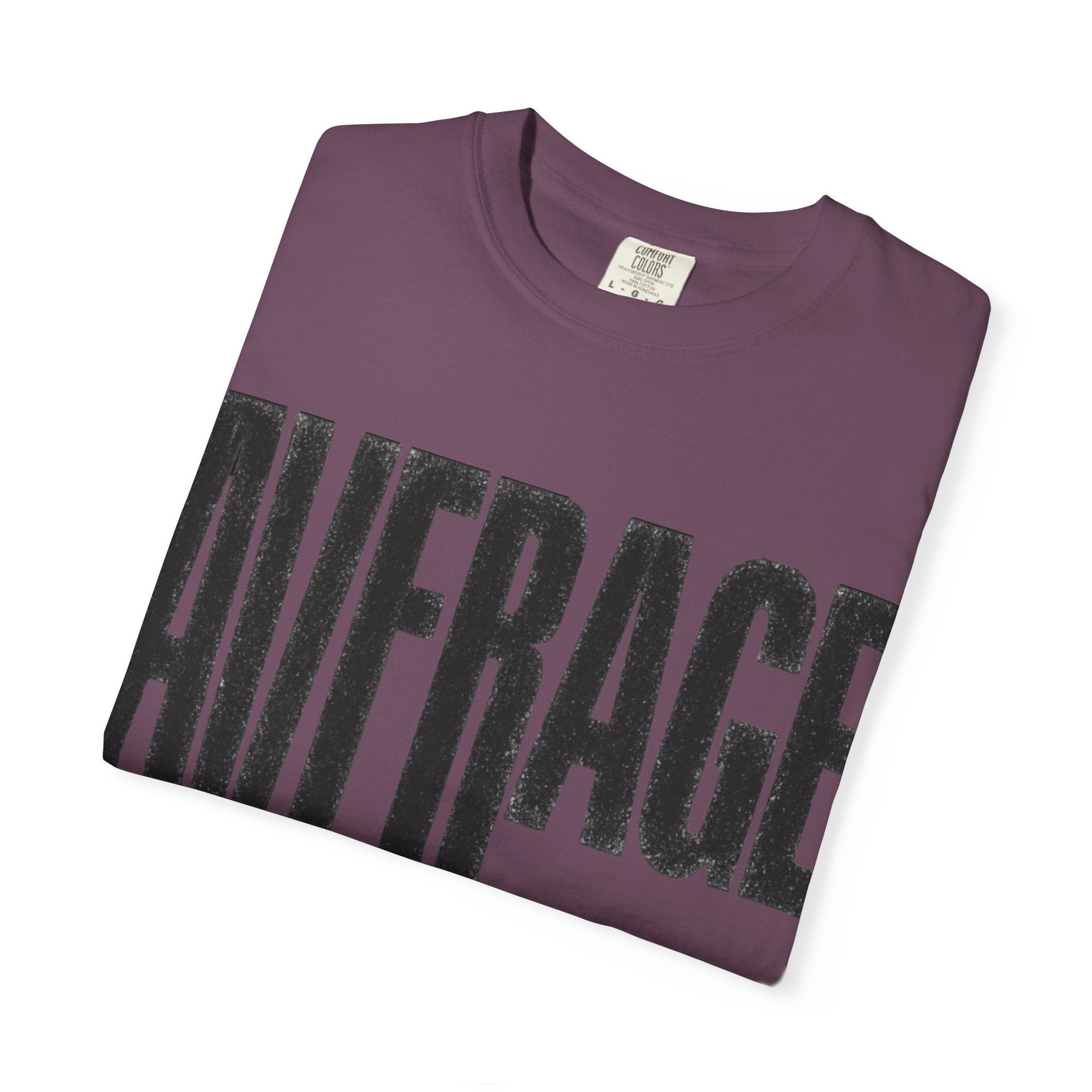Average Graphic T-Shirt - Bold Vertical Text Tee