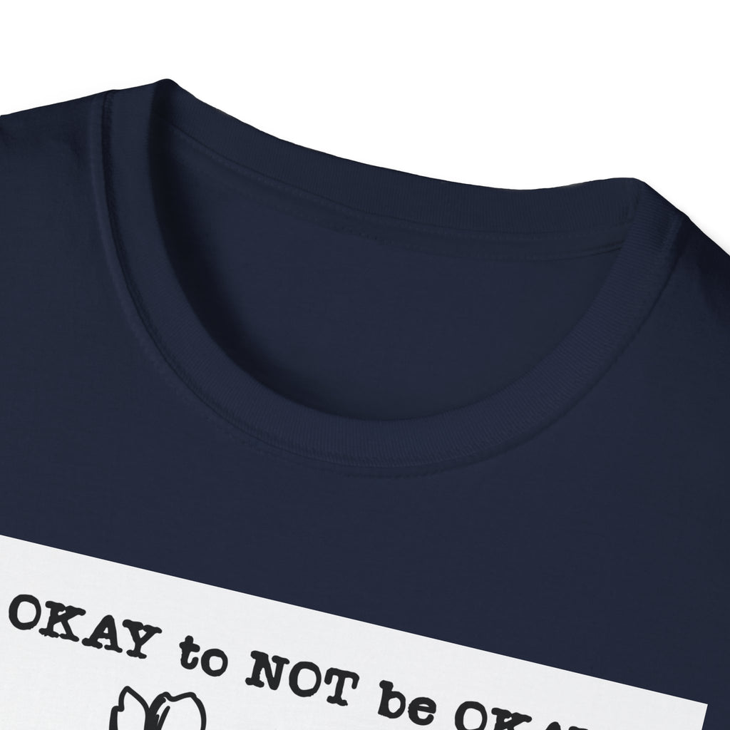 T‑Shirt “It’s OKAY to NOT be OKAY” Mental Health Floral Line Art Tee