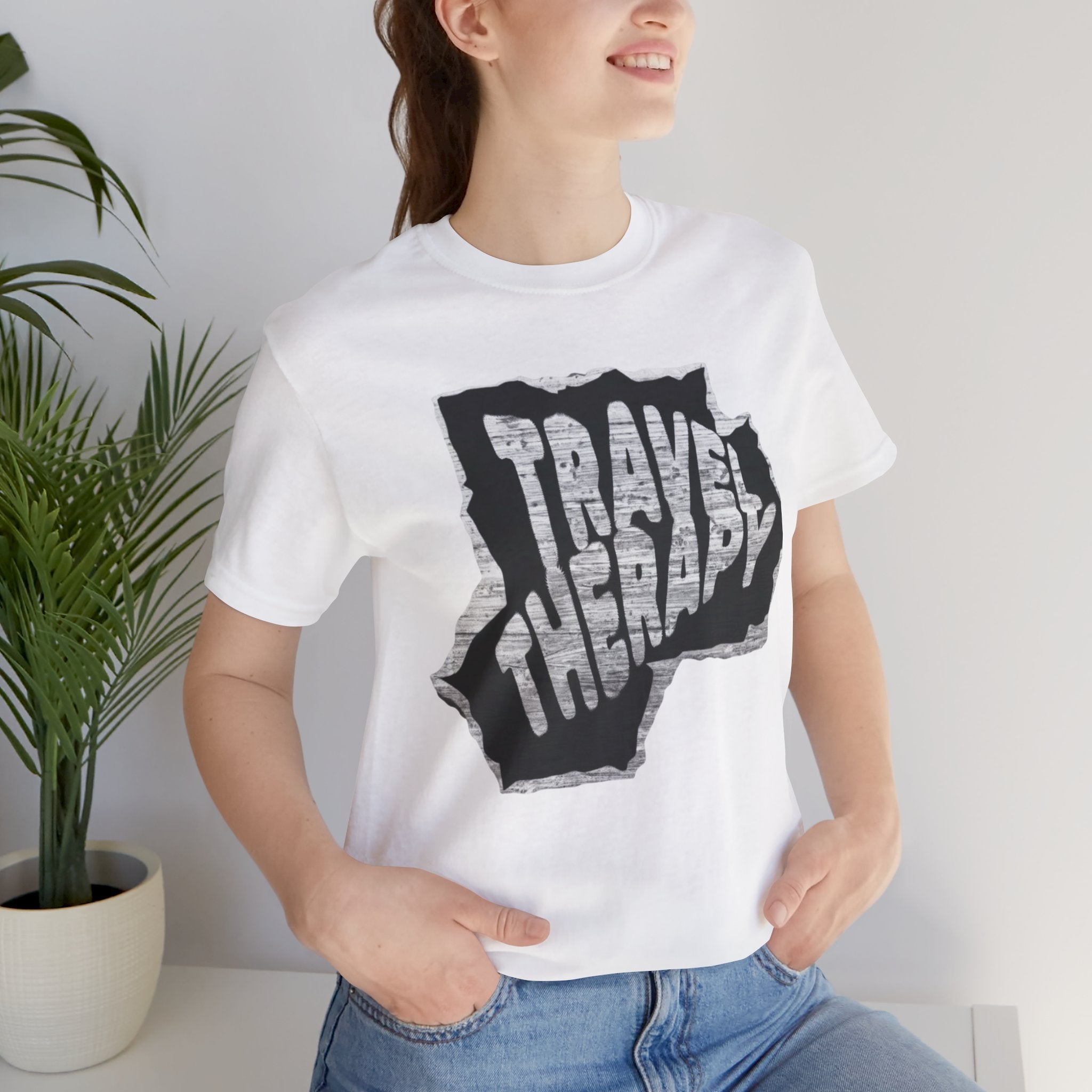Travel Therapy Tee - Unisex Jersey Short Sleeve T-Shirt